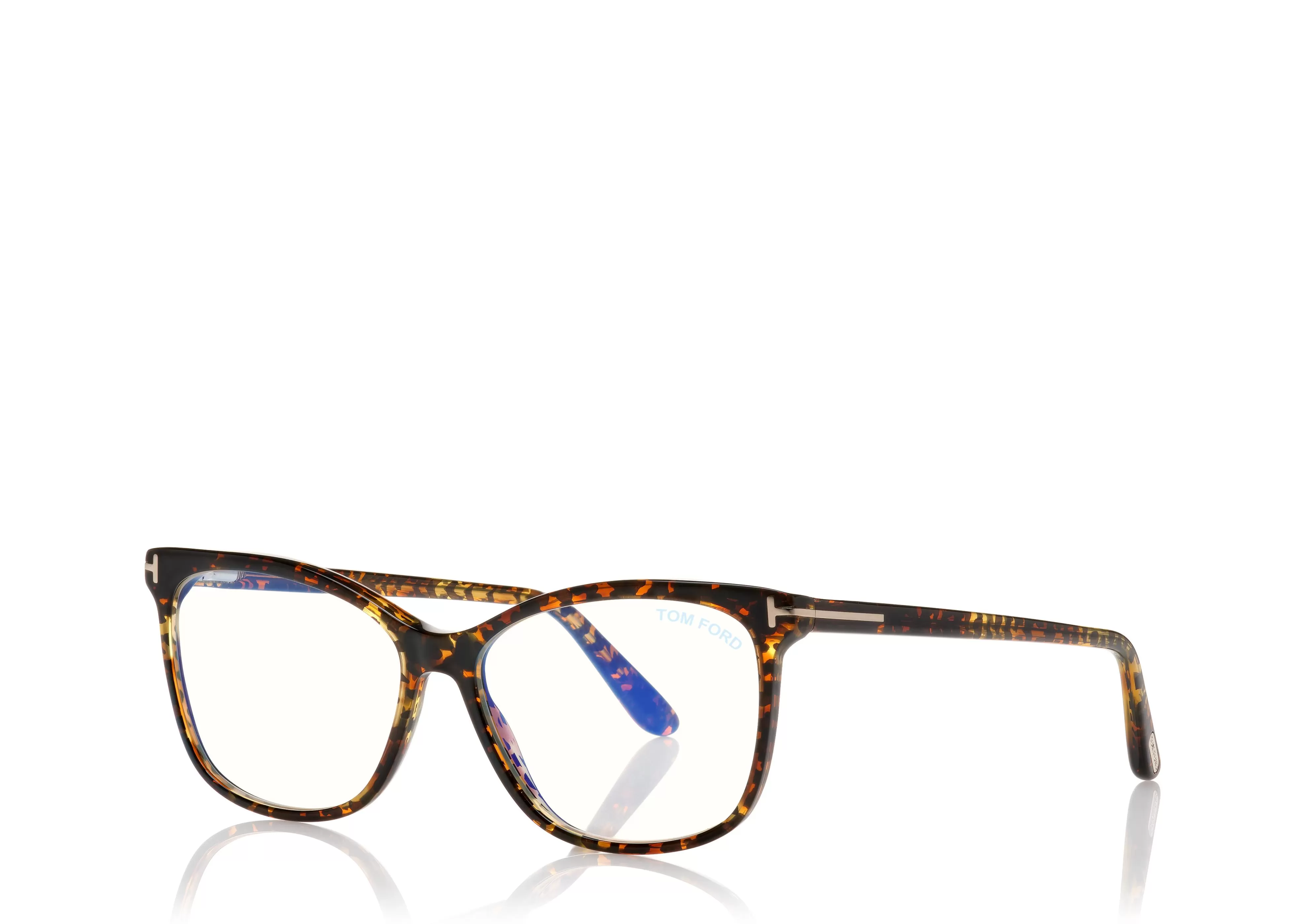 TOM FORD BLUE BLOCK CAT EYE MAGNETIC OPTICALS SHINY TURQUOISE^EYEWEAR | EYEWEAR BLUE BLOCK COLLECTION | SUNGLASSES