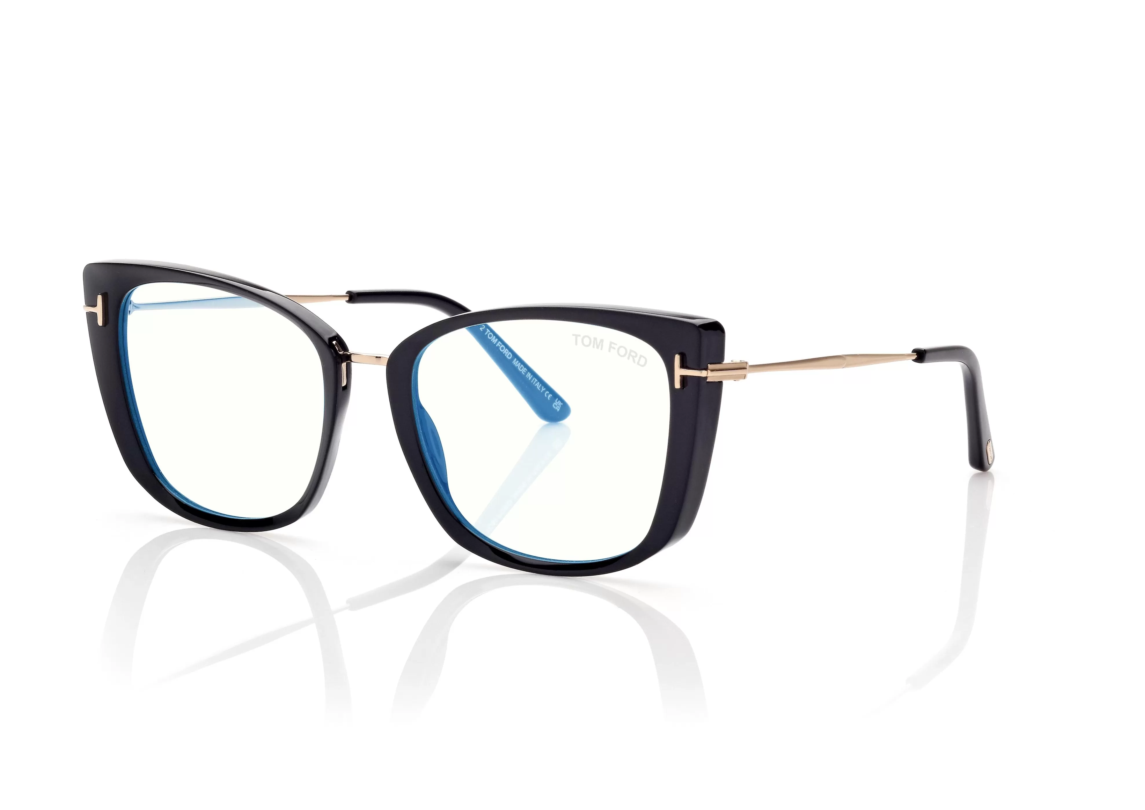 TOM FORD BLUE BLOCK CAT EYE OPTICALS BLACK^EYEWEAR BLUE BLOCK COLLECTION