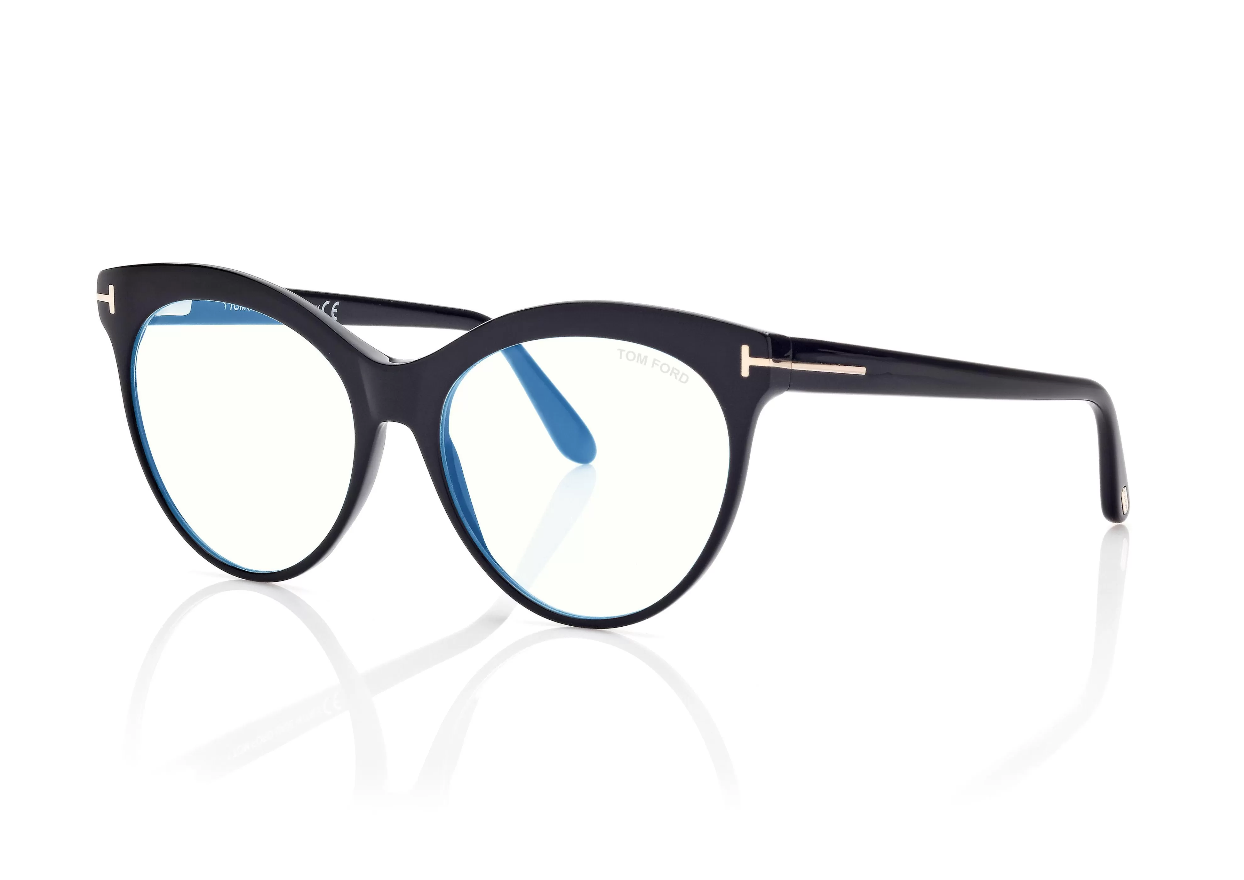 TOM FORD BLUE BLOCK CAT EYE OPTICALS BLACK^EYEWEAR BLUE BLOCK COLLECTION