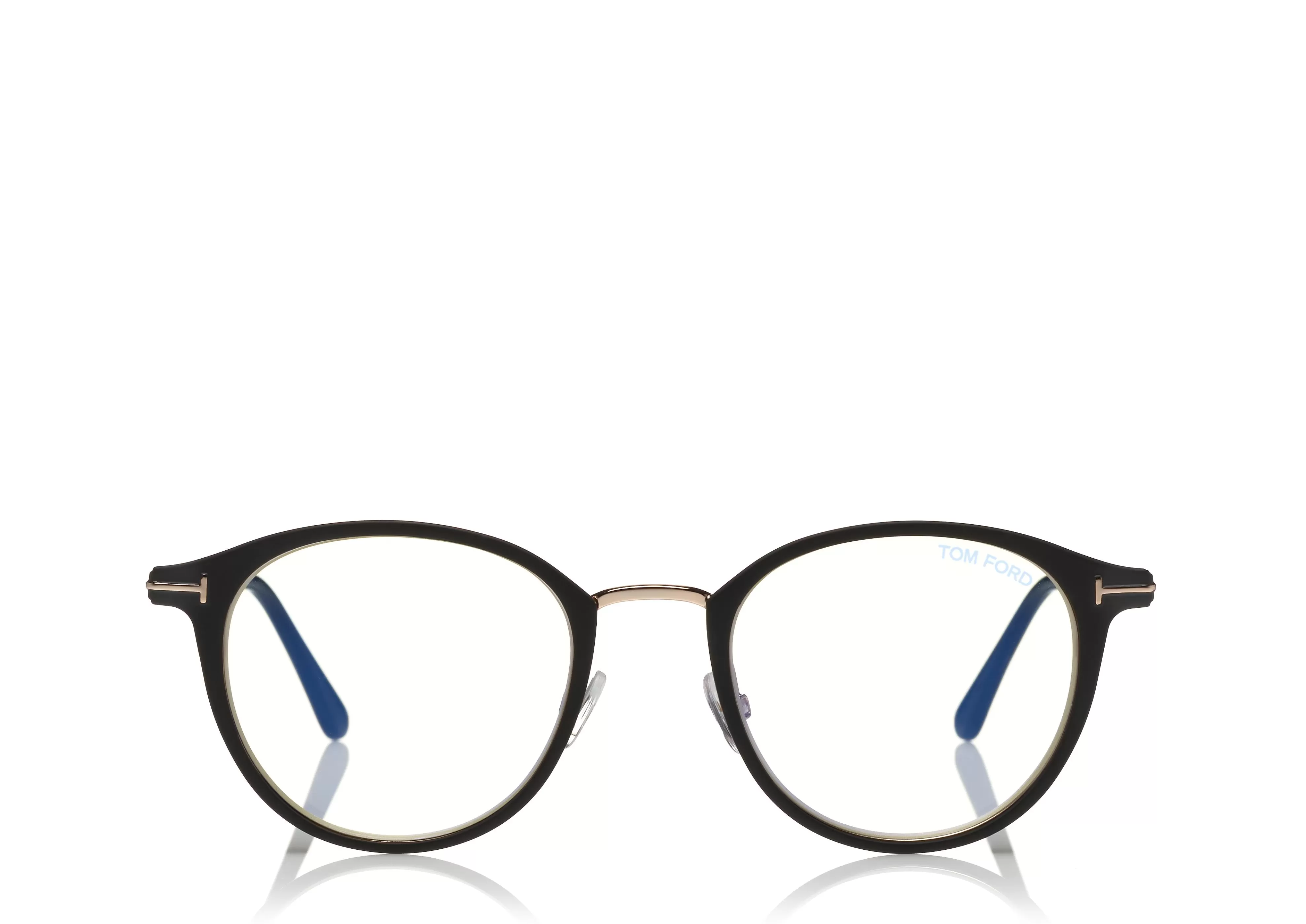 TOM FORD BLUE BLOCK ROUND METAL OPTICALS BLACK^EYEWEAR | EYEWEAR BLUE BLOCK COLLECTION | BLUE BLOCK COLLECTION