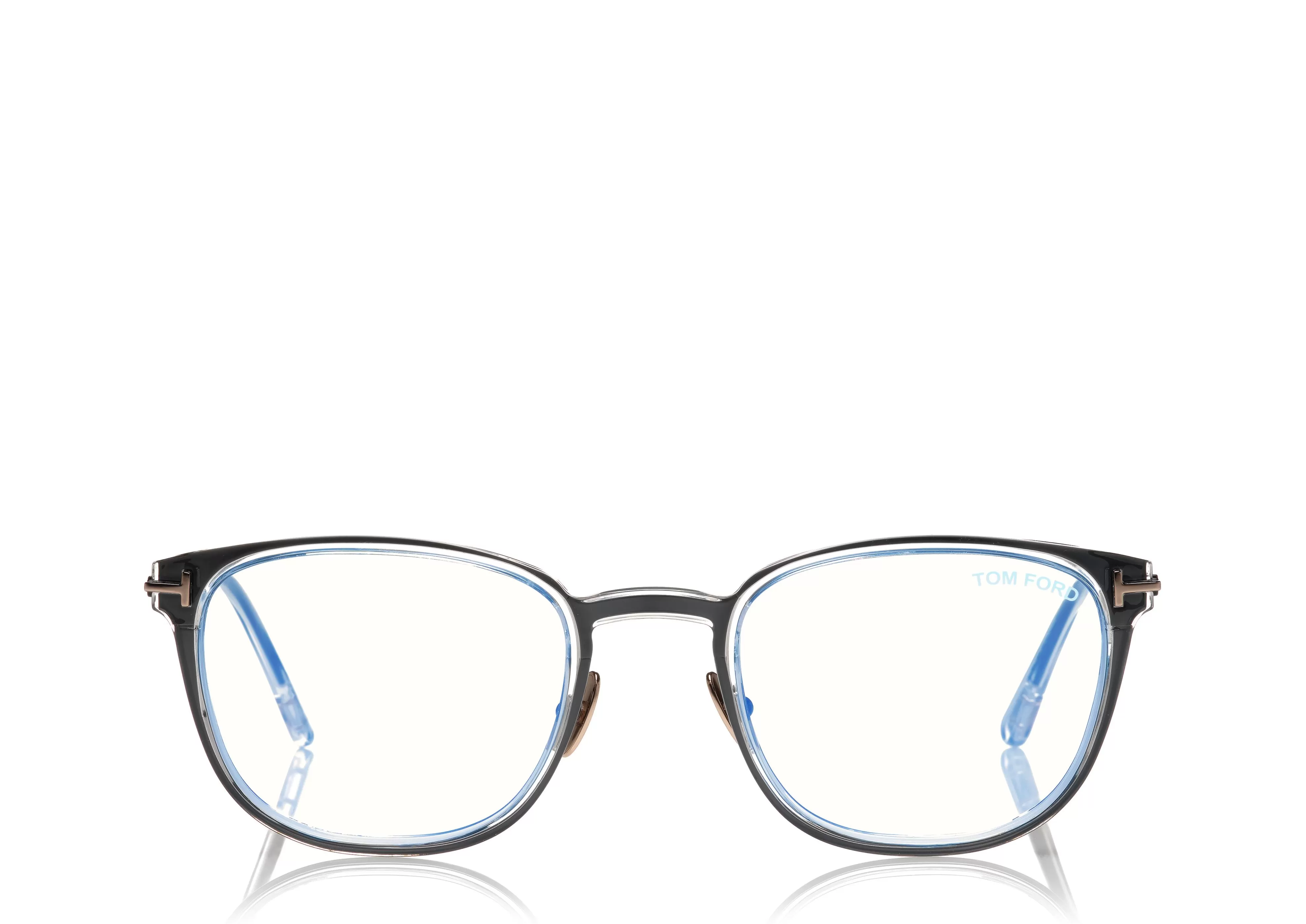 TOM FORD BLUE BLOCK SLIM RECTANGULAR OPTICALS ^EYEWEAR BLUE BLOCK COLLECTION