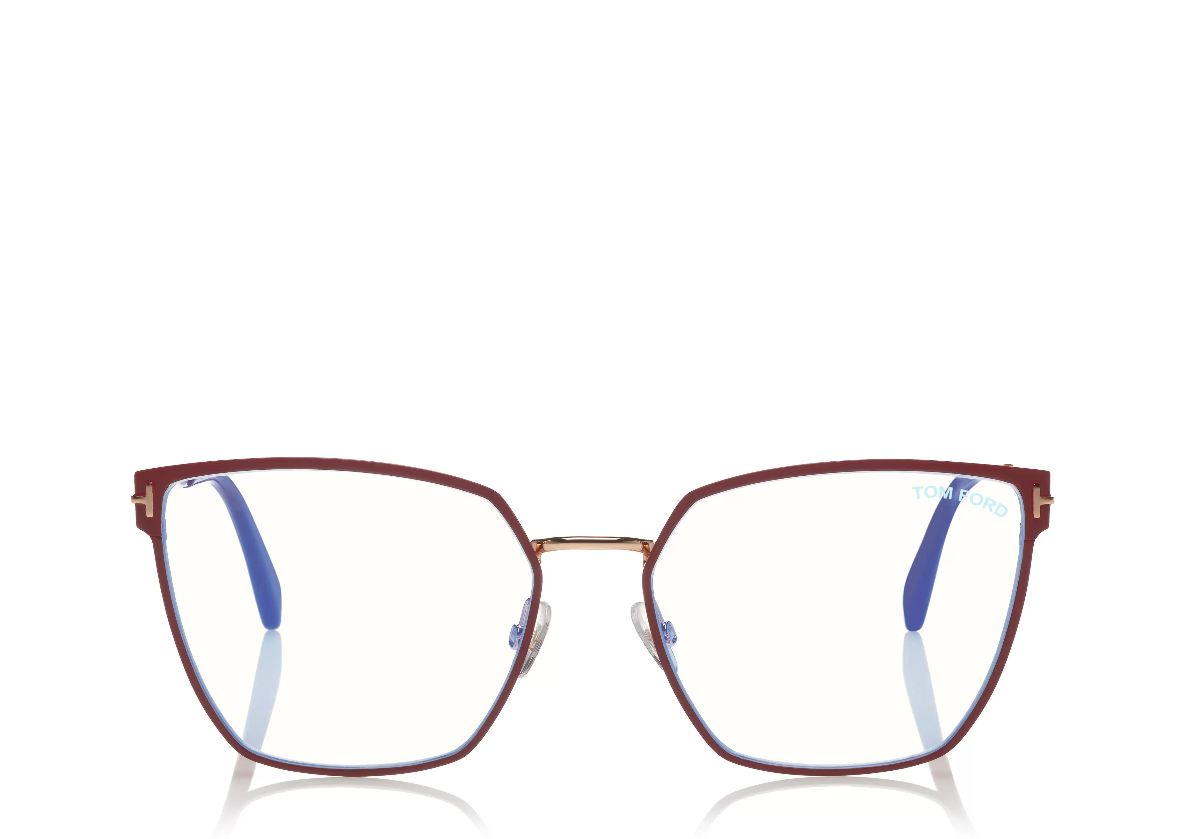 TOM FORD BLUE BLOCK SOFT SQUARE OPTICALS RED^EYEWEAR | EYEWEAR BLUE BLOCK COLLECTION | BLUE BLOCK COLLECTION