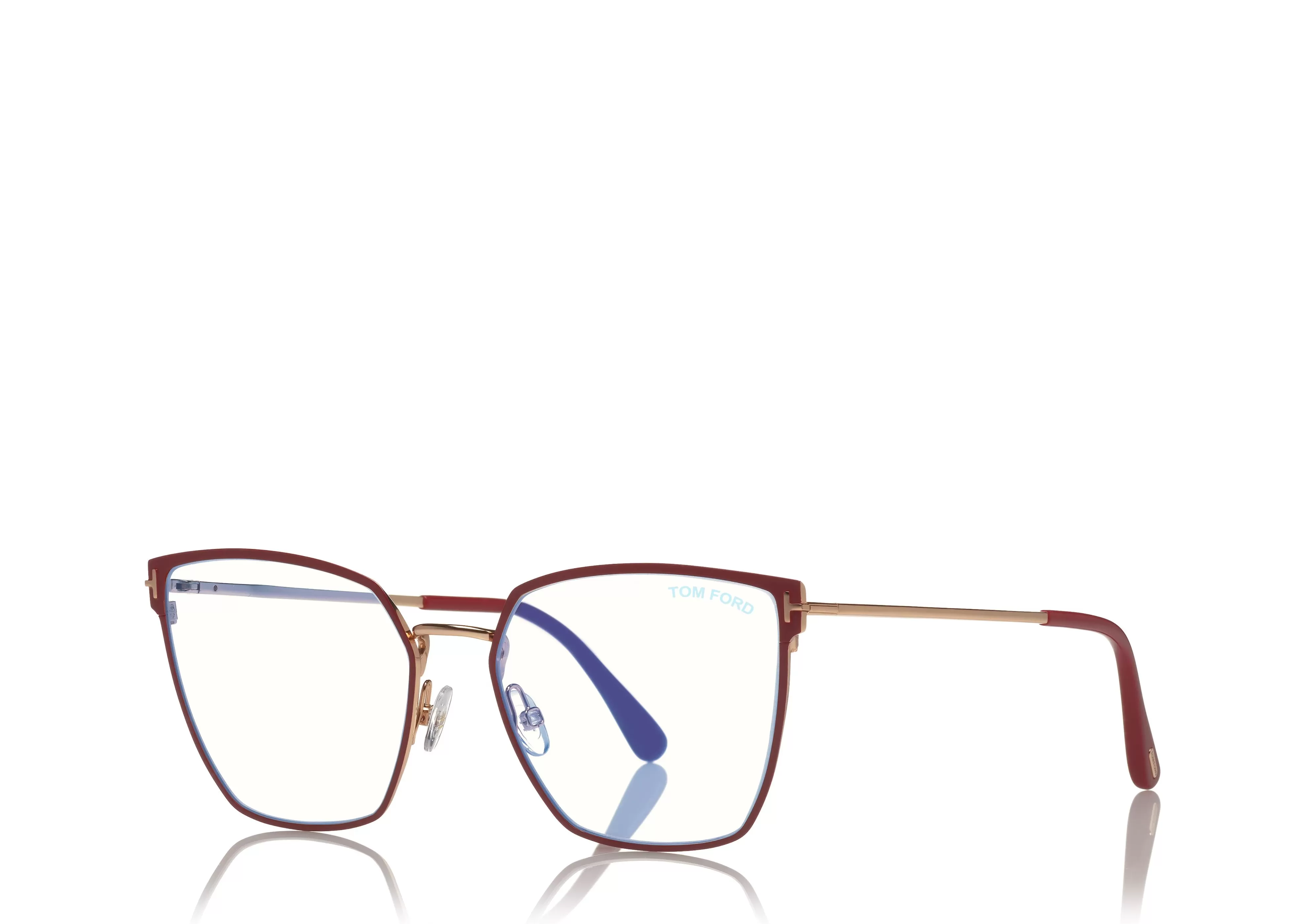 TOM FORD BLUE BLOCK SOFT SQUARE OPTICALS RED^EYEWEAR | EYEWEAR BLUE BLOCK COLLECTION | BLUE BLOCK COLLECTION