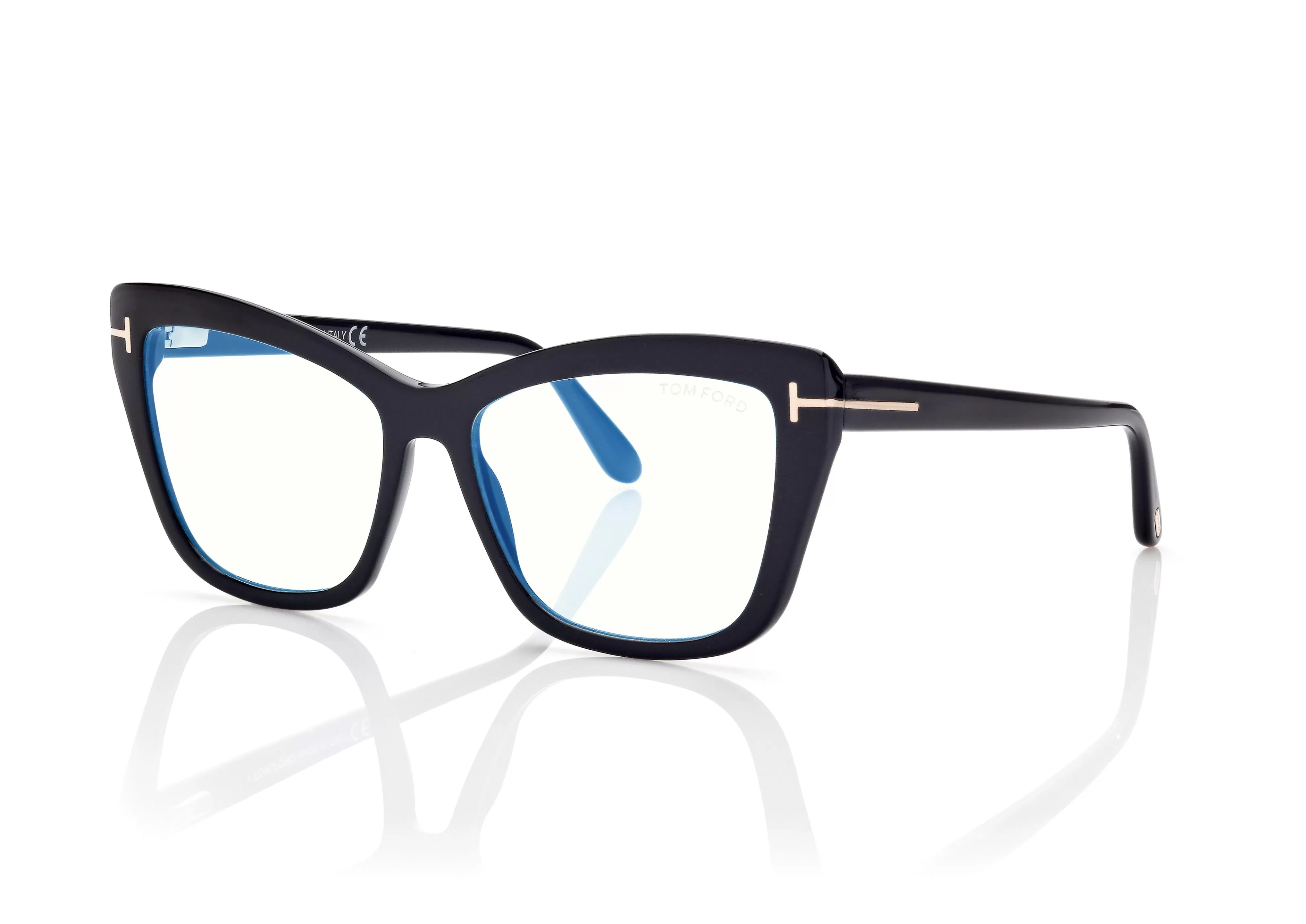 TOM FORD BLUE BLOCK SQUARE CAT EYE OPTICALS ^EYEWEAR BLUE BLOCK COLLECTION