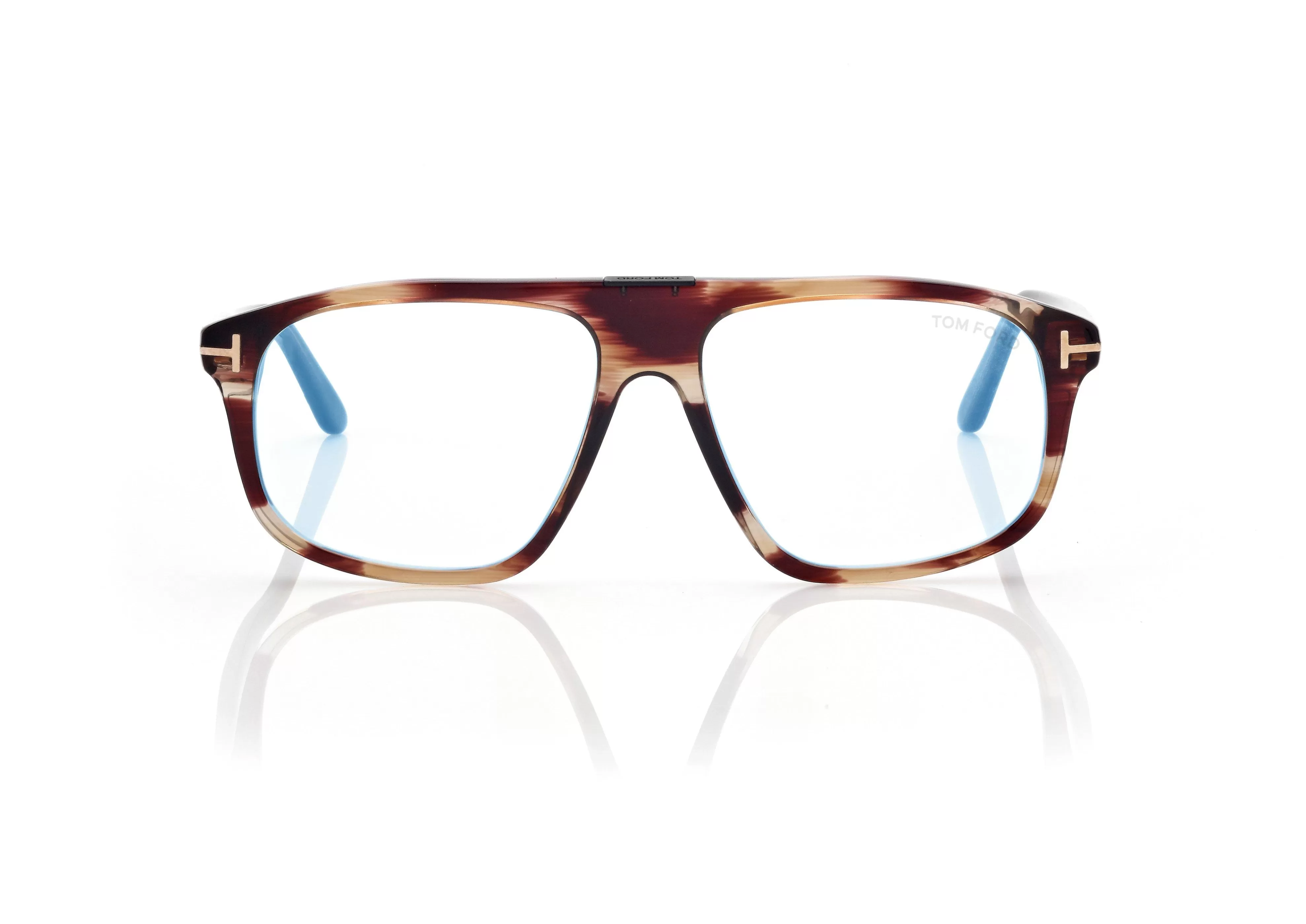 TOM FORD BLUE BLOCK SQUARE OPTICALS RED HAVANA^EYEWEAR BLUE BLOCK COLLECTION