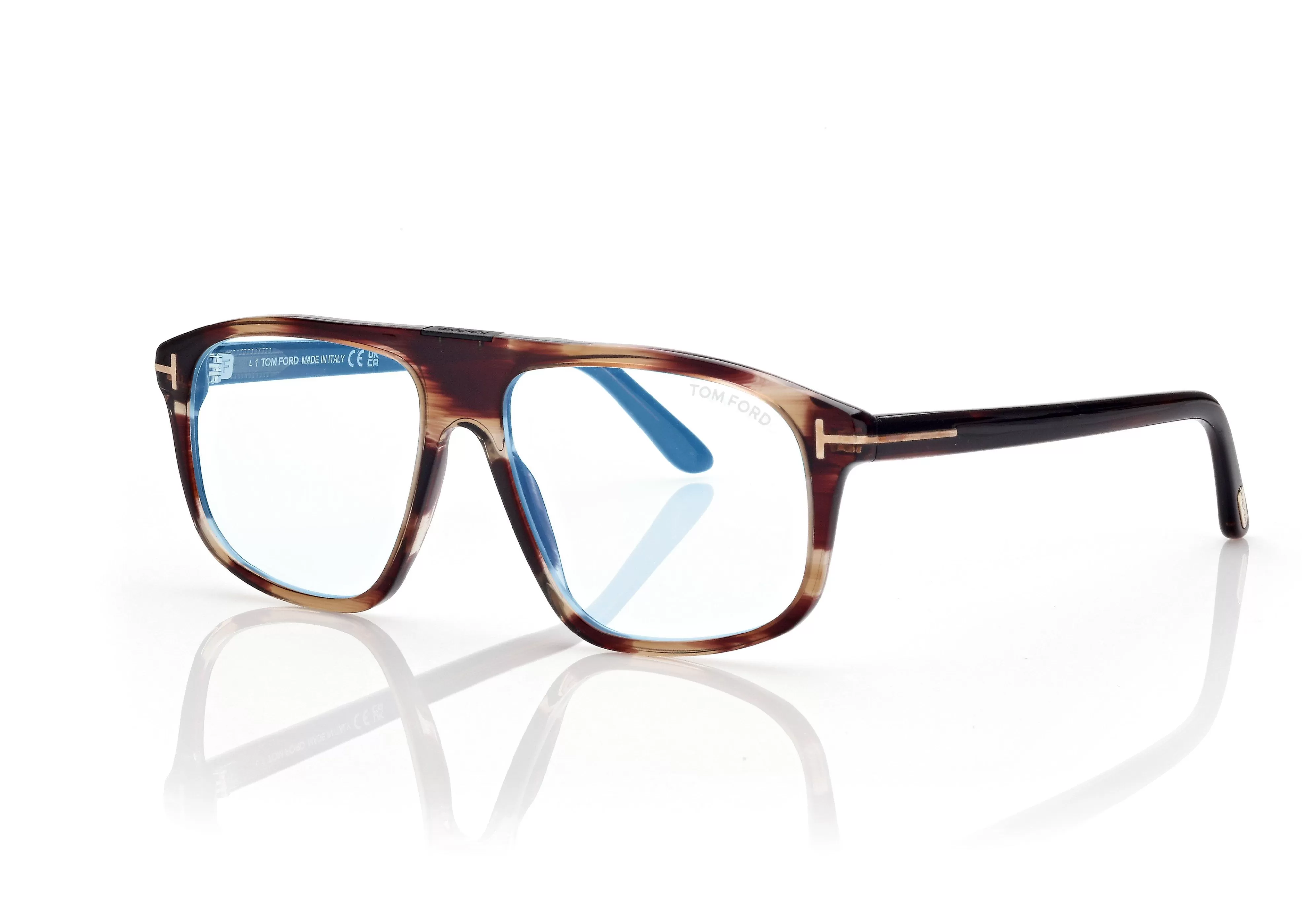 TOM FORD BLUE BLOCK SQUARE OPTICALS RED HAVANA^EYEWEAR BLUE BLOCK COLLECTION