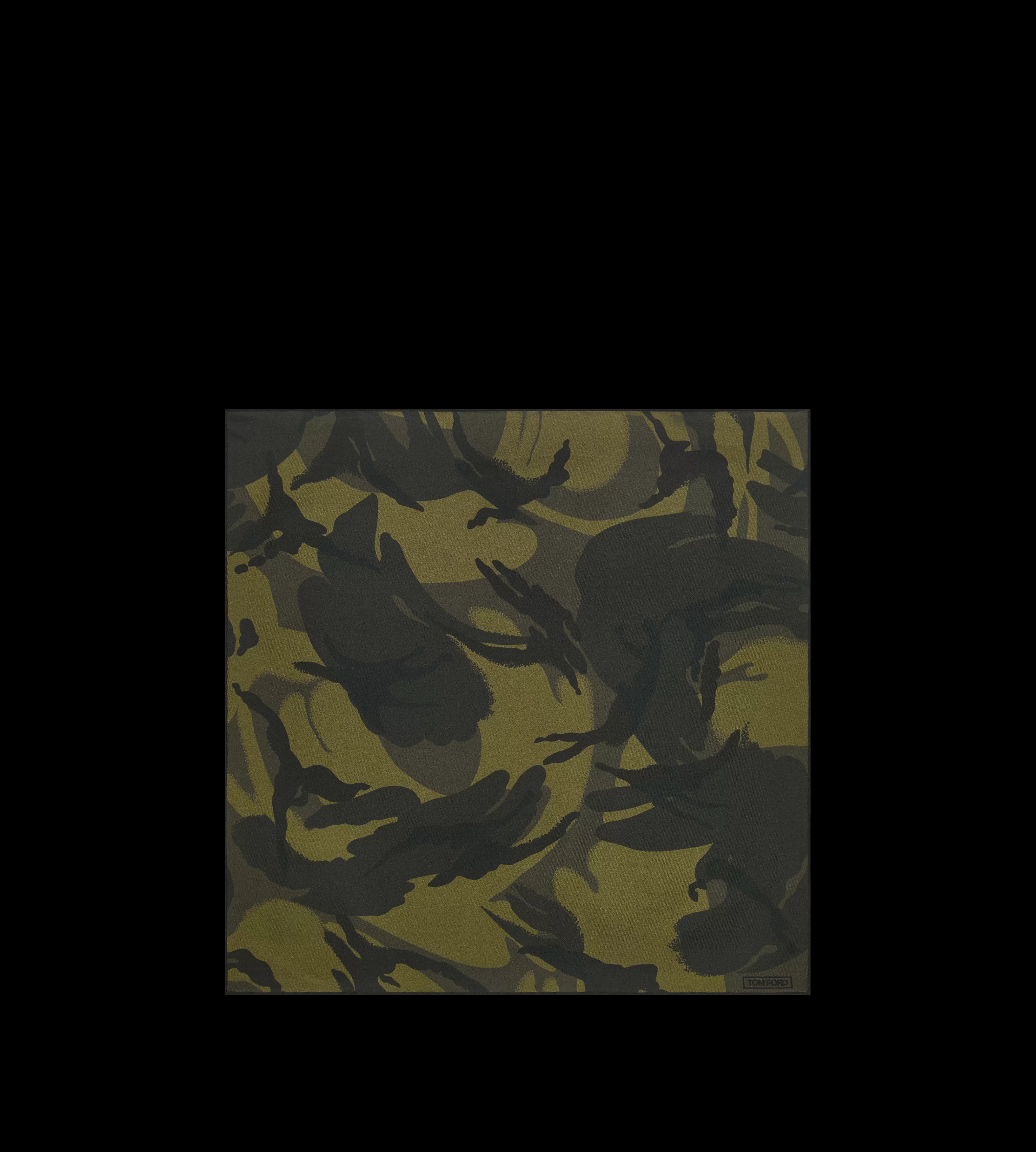 TOM FORD CAMO POCKET SQUARE GREEN^MEN | MEN Pocket Squares | SPRING 24