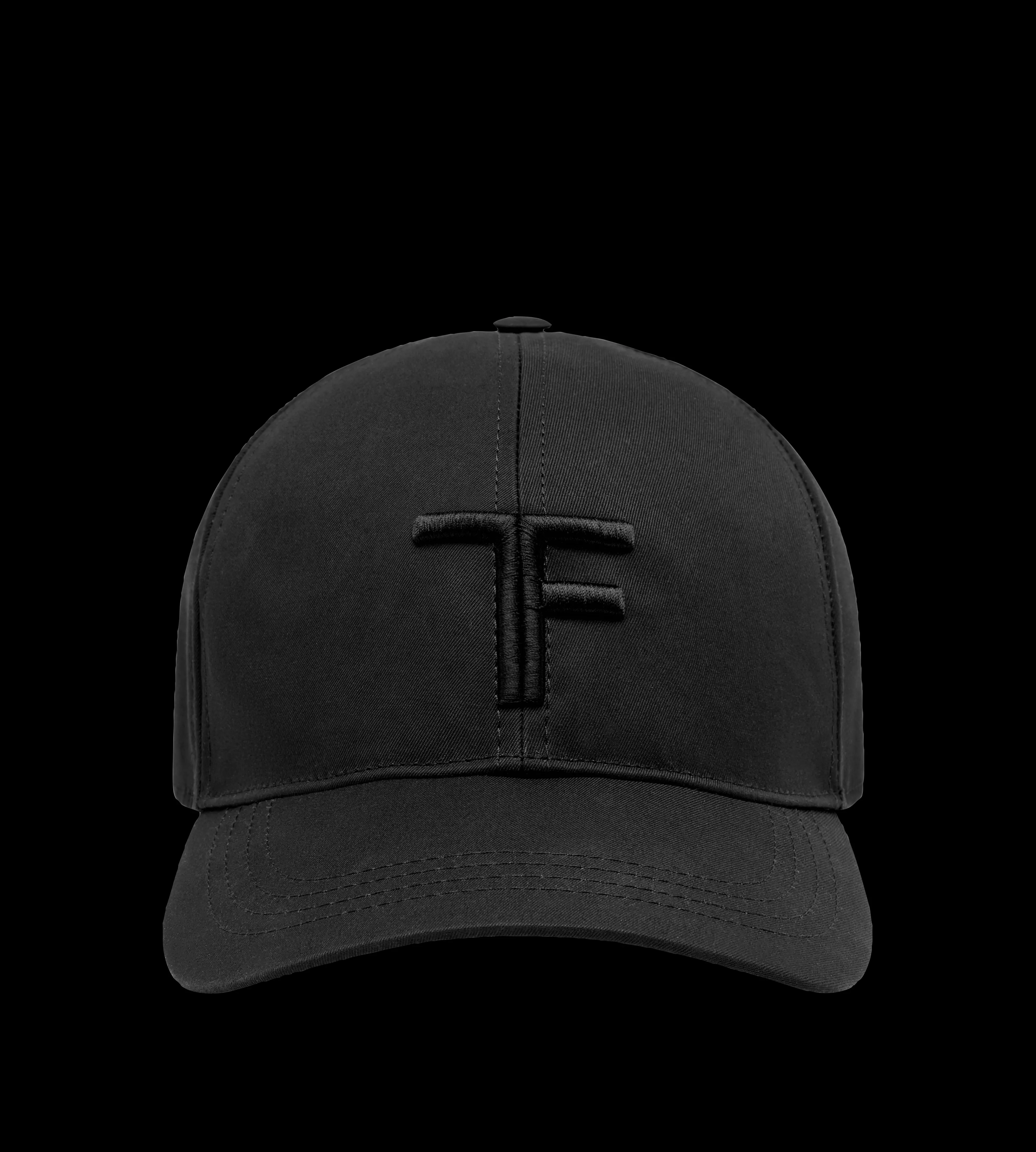 TOM FORD CANVAS AND SMOOTH LEATHER CAP BLACK^MEN JETSETTER EDIT