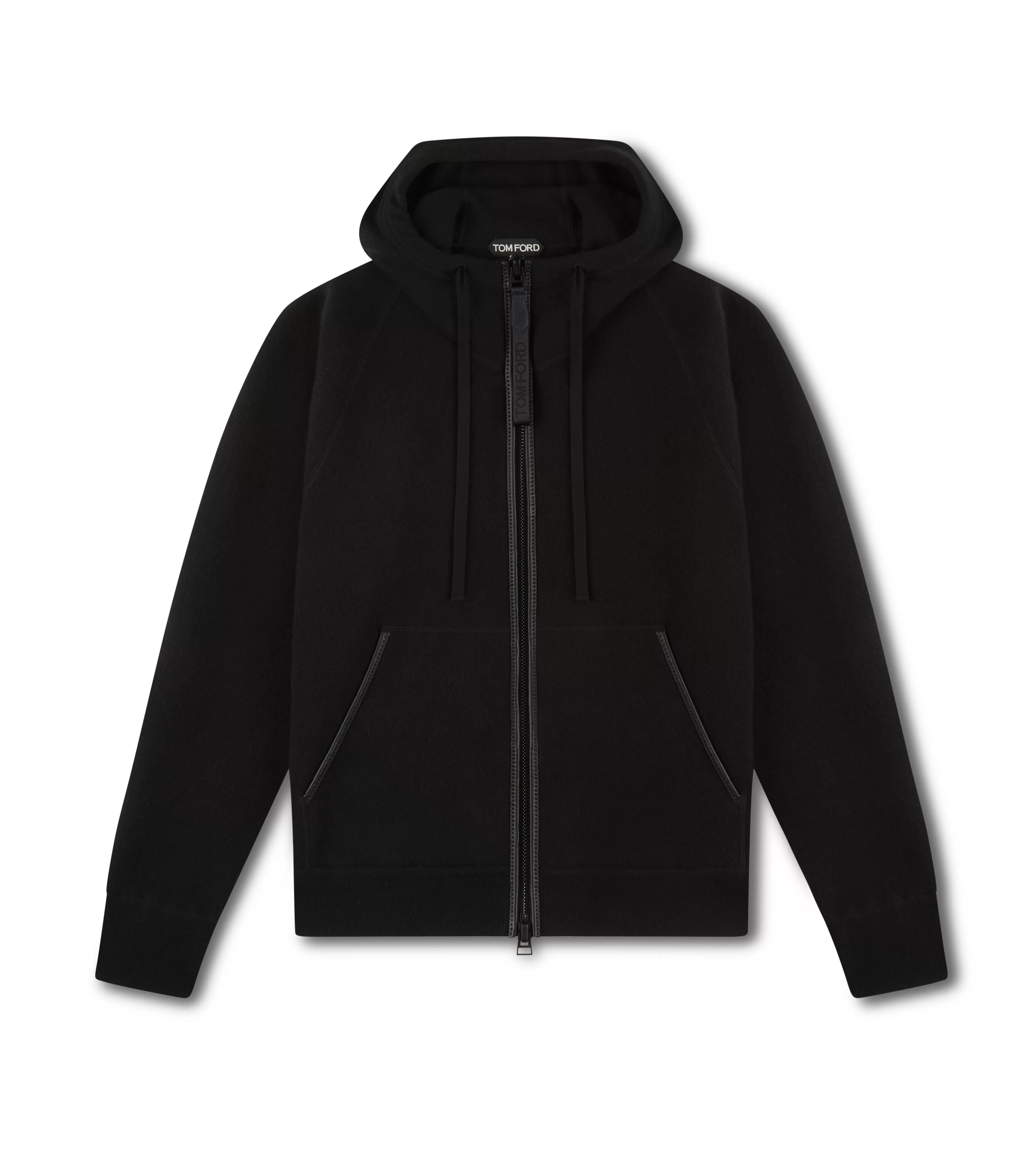 TOM FORD CASHMERE HOOD ZIP THROUGH KNIT BLACK^MEN Knitwear