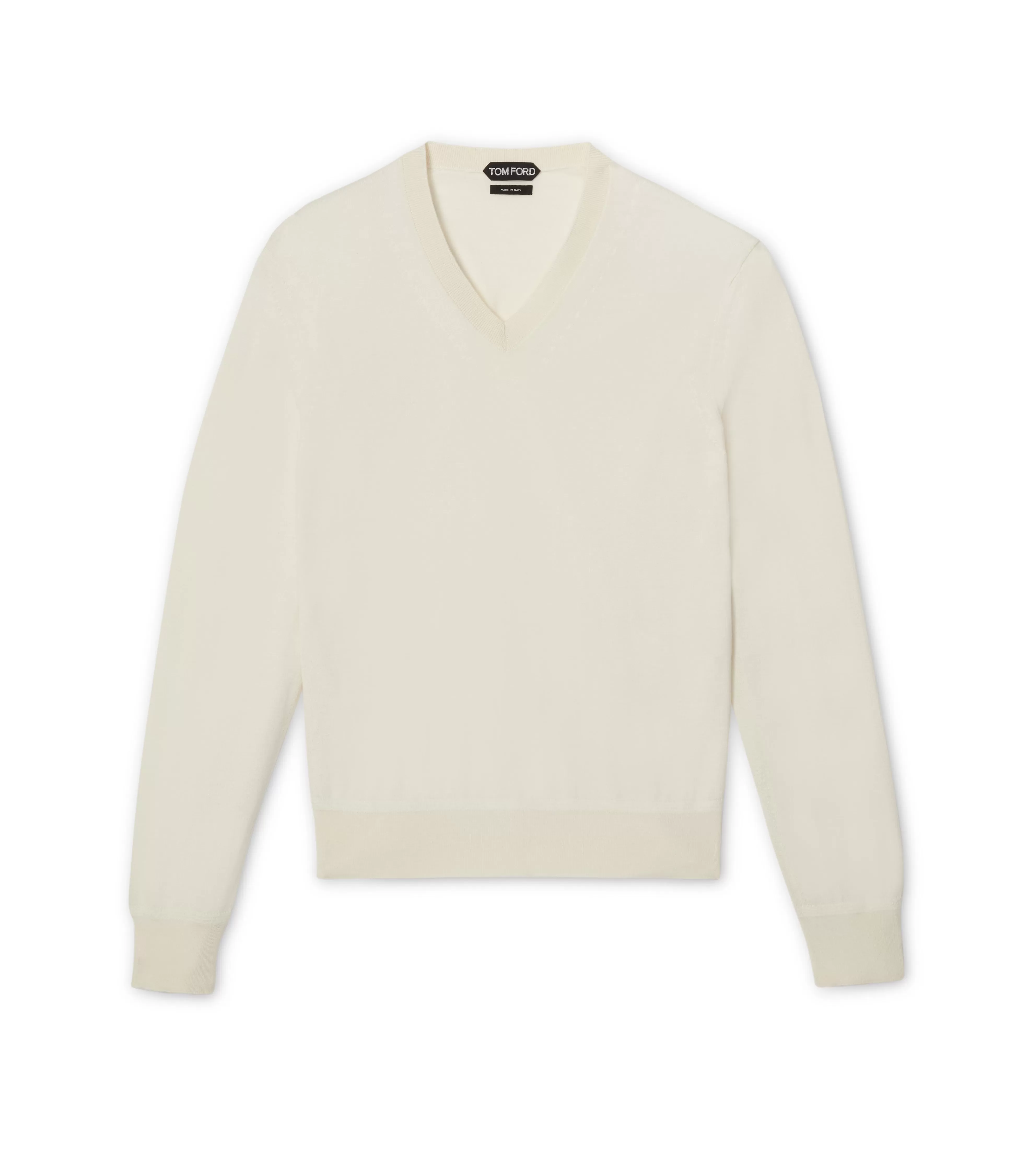 TOM FORD CASHMERE SILK V NECK KNIT BUTTER^MEN Knitwear