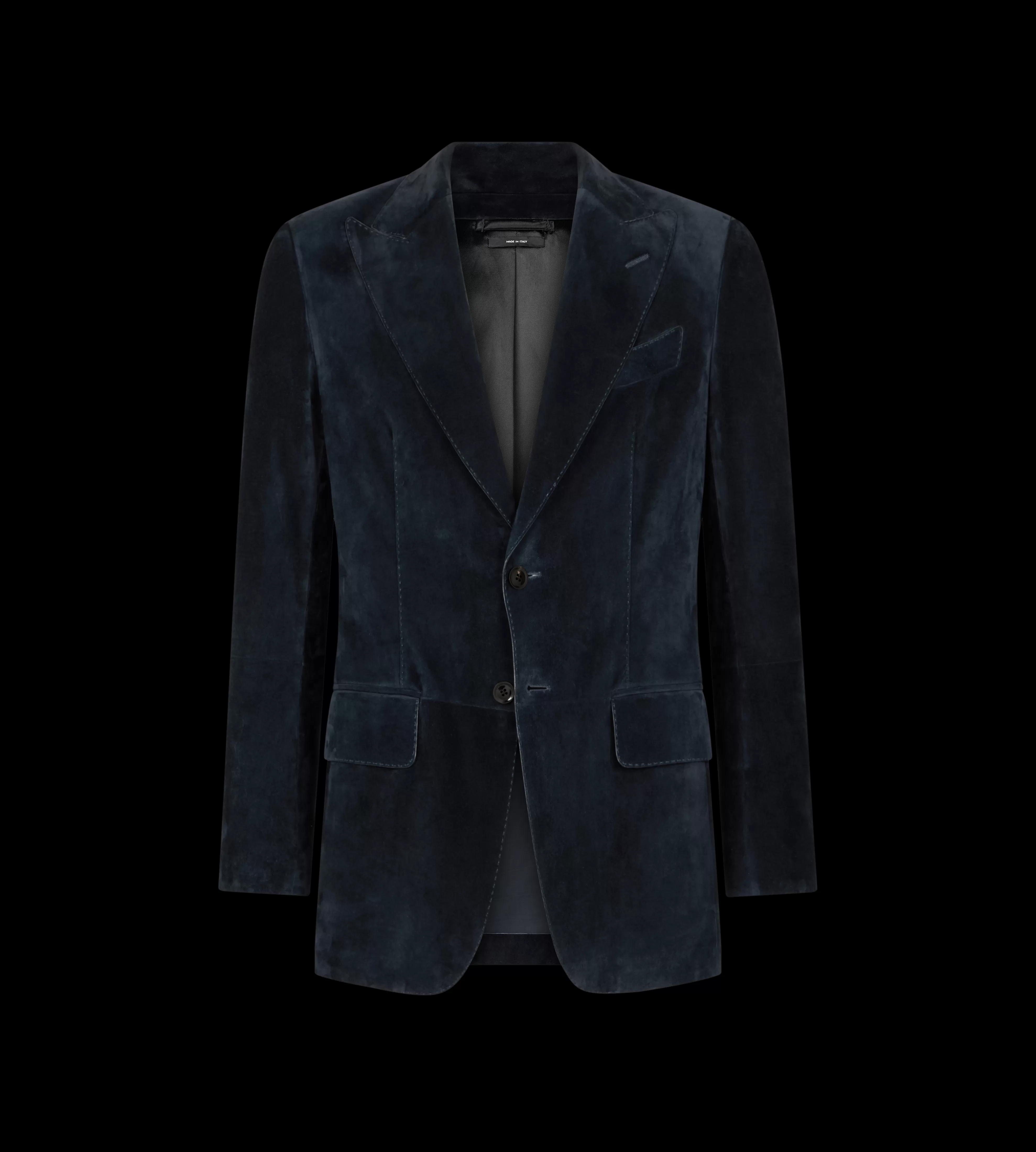 TOM FORD CASHMERE SUEDE SARTORIAL BLAZER NAVY^MEN | MEN Outerwear | SPRING 24