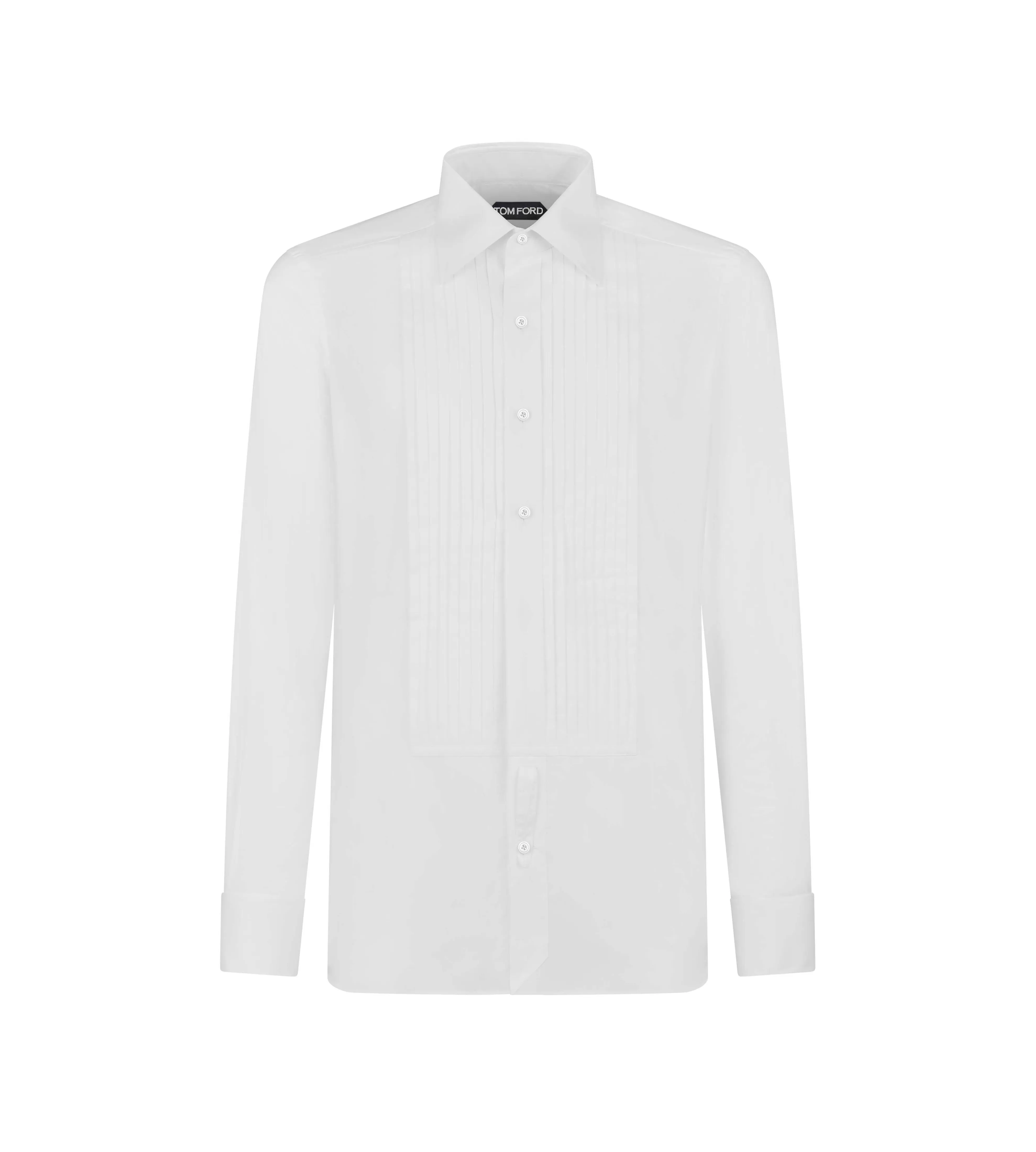 TOM FORD COCKTAIL VOILE SLIM FIT EVENING SHIRT OPTICAL WHITE^MEN | MEN Shirts | Evening