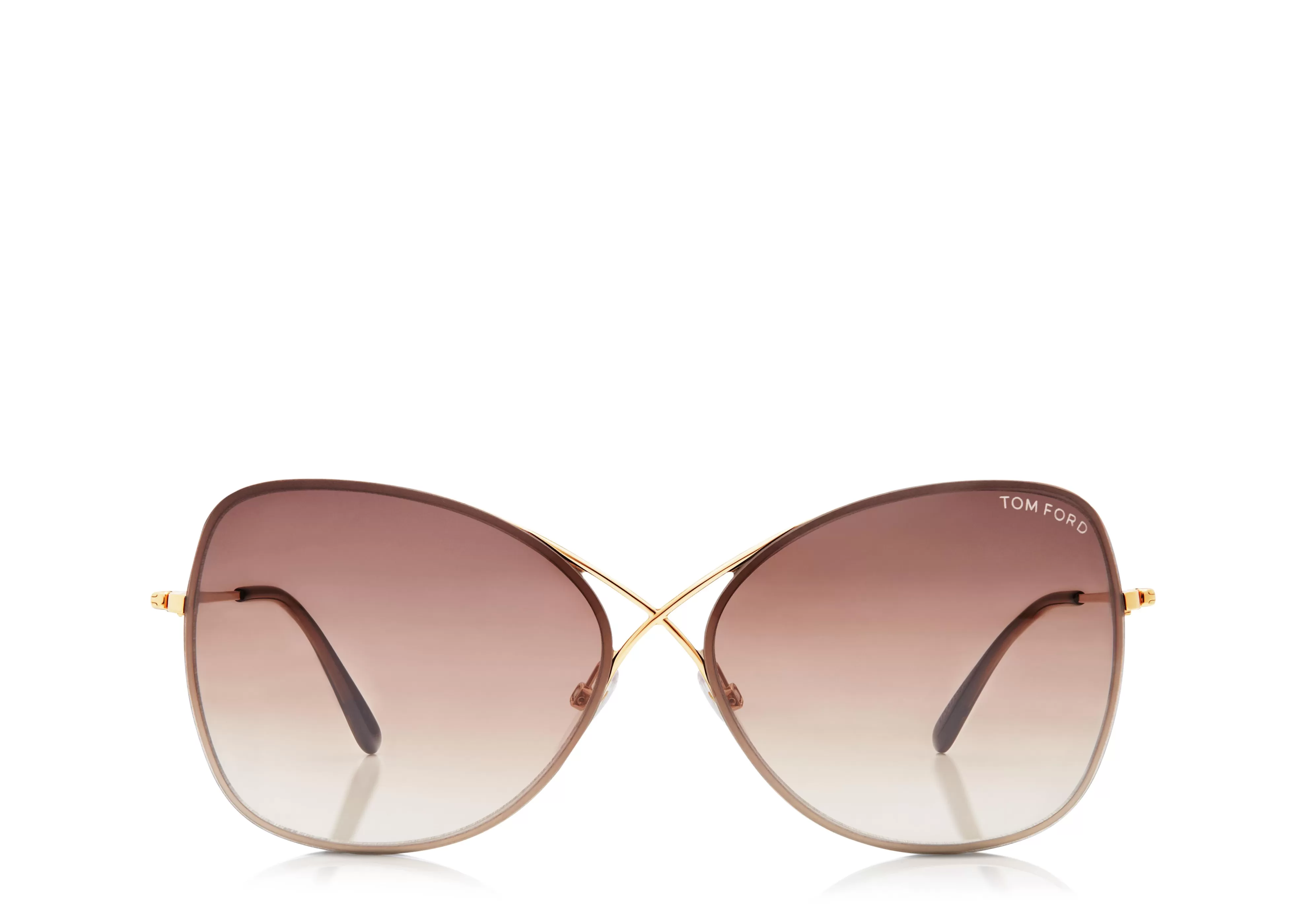 TOM FORD COLETTE BUTTERFLY SUNGLASSES ROSE GOLD^EYEWEAR SUNGLASSES