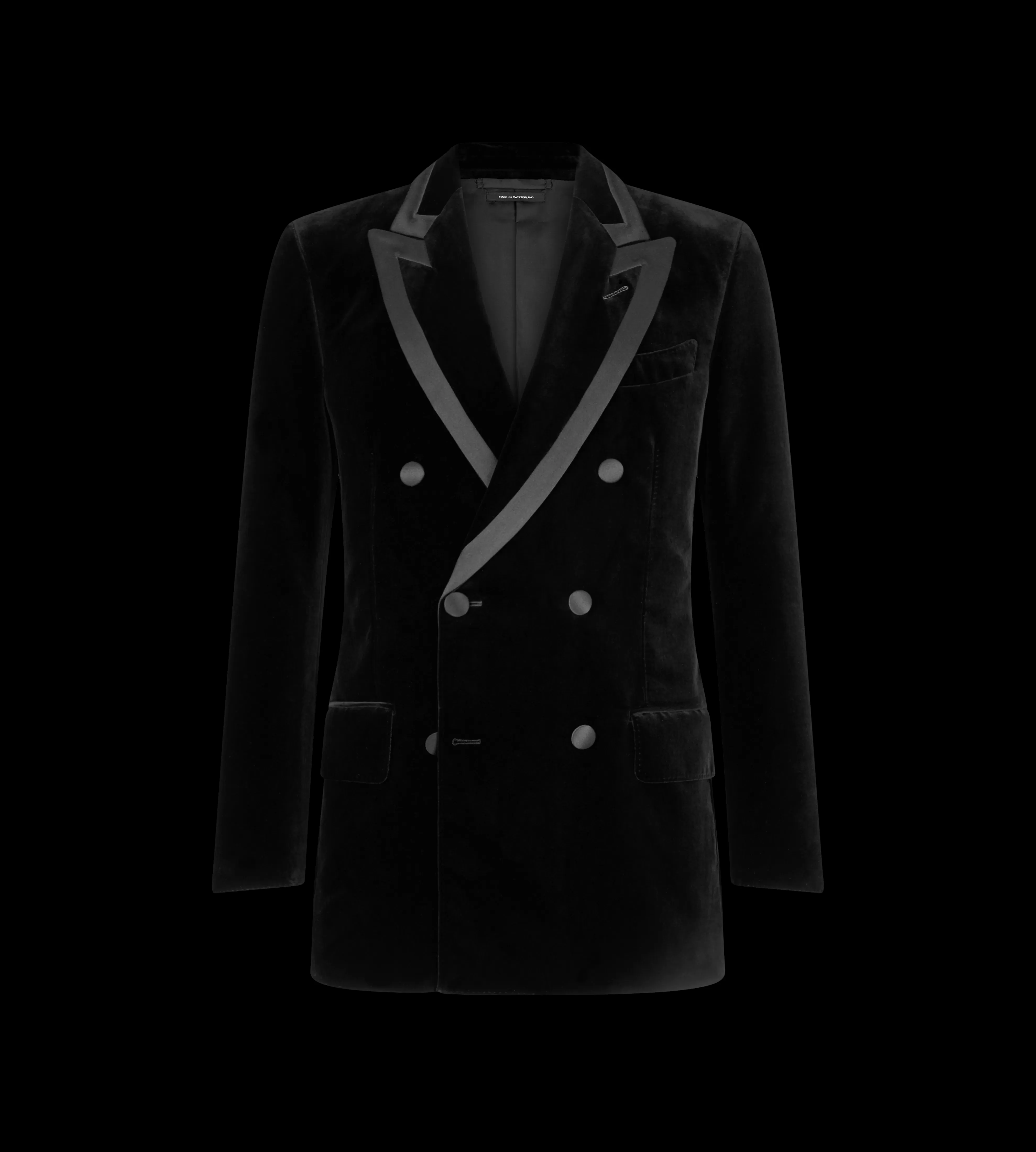 TOM FORD COMPACT LIGHT VELVET ATTICUS COCKTAIL JACKET BLACK^MEN | MEN | MEN Evening | Jackets | SPRING 24