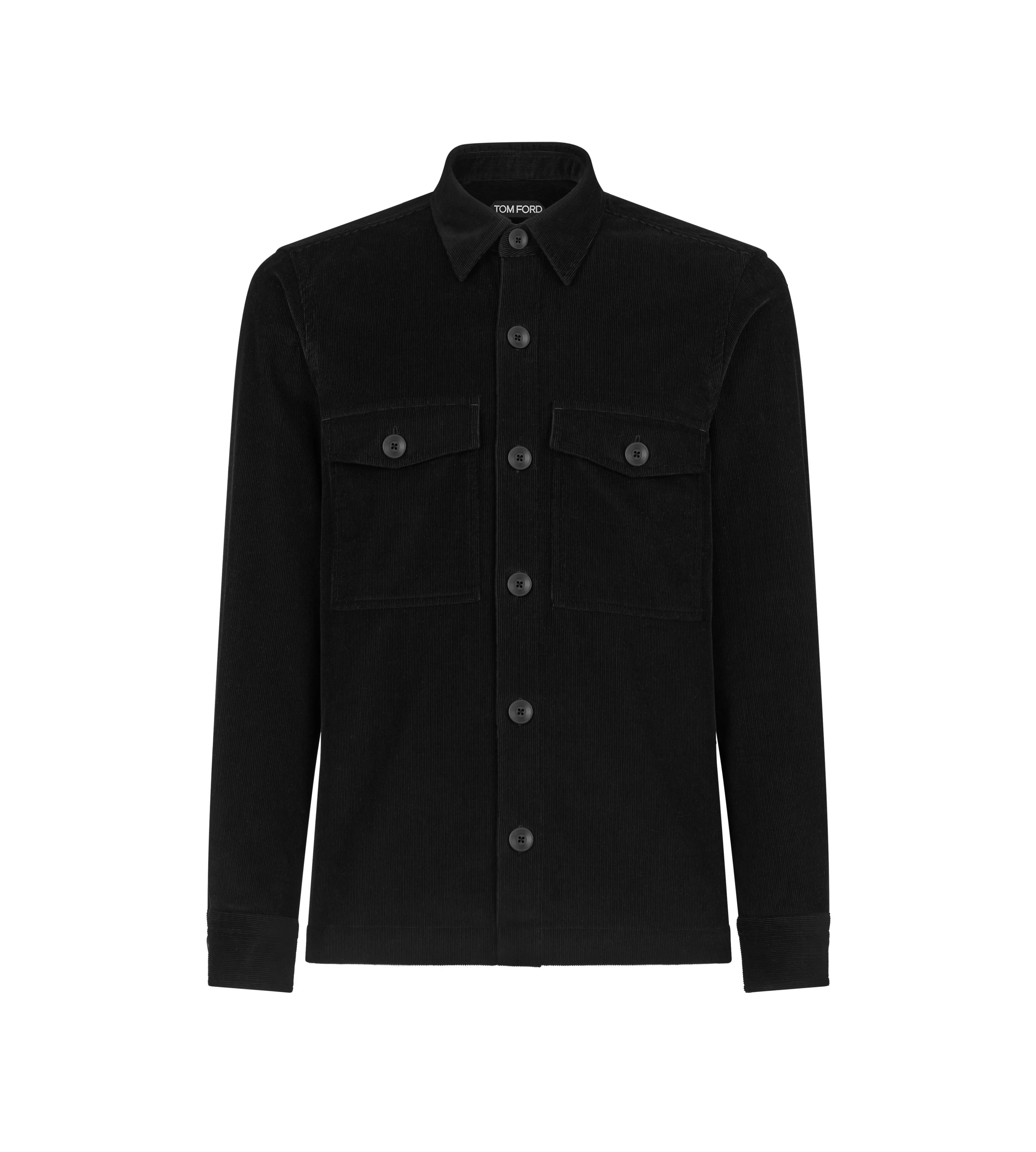 TOM FORD CORDUROY OVERSHIRT BLACK^MEN Shirts