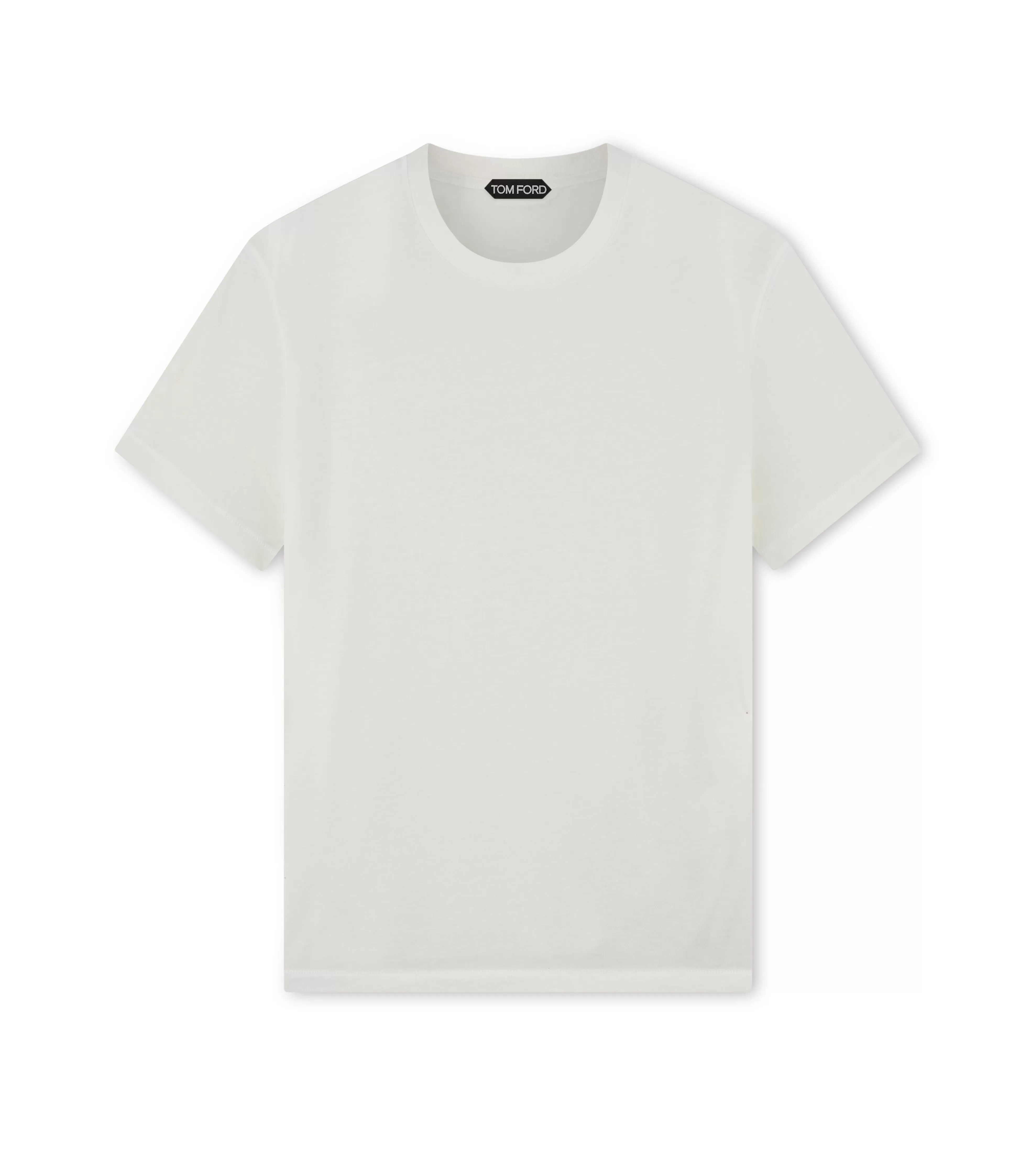 TOM FORD COTTON BLEND CREW NECK T-SHIRT WHITE^MEN Knitwear