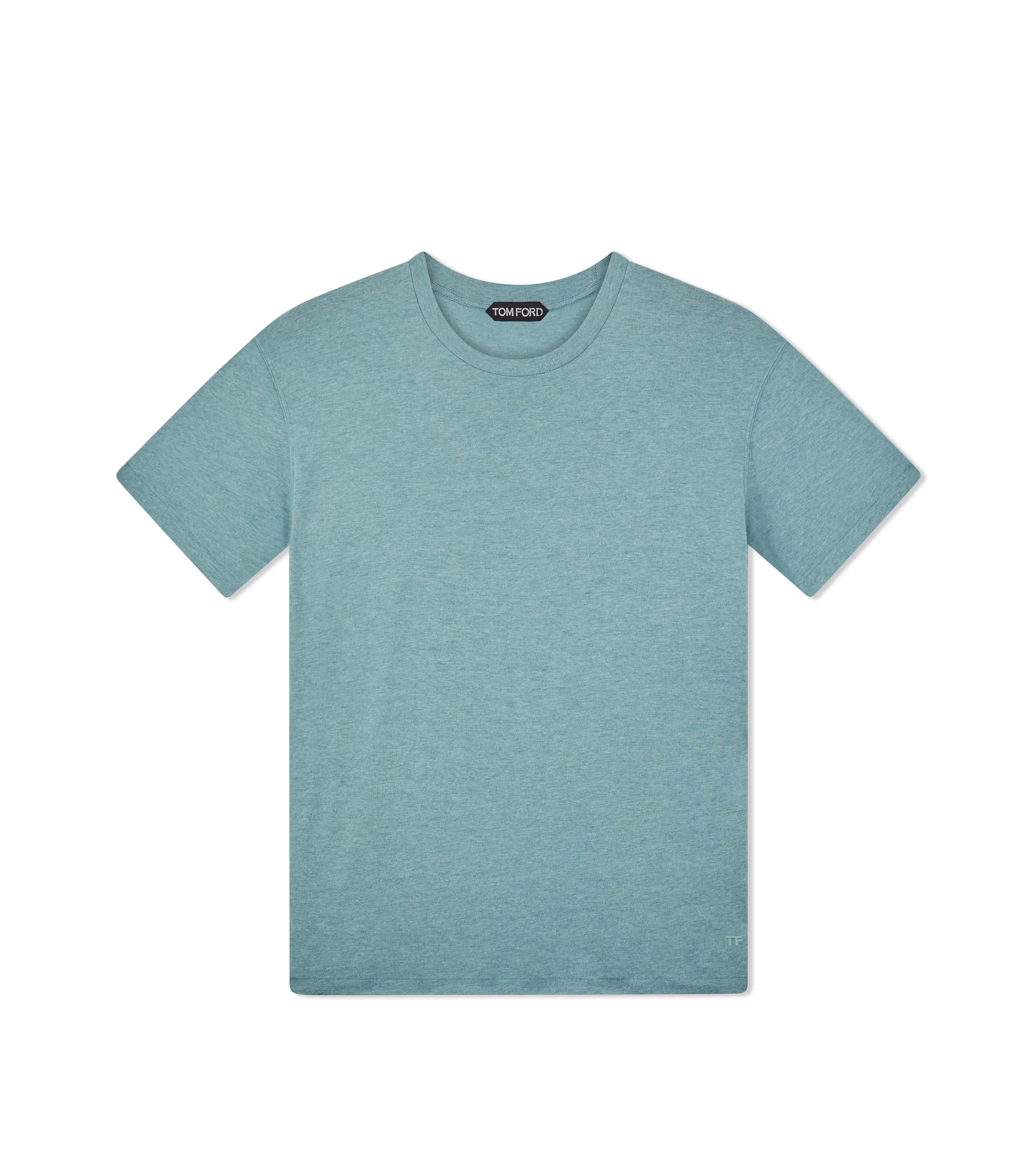 TOM FORD COTTON BLEND MELANGE CREW NECK T-SHIRT ^MEN | MEN Knitwear | JETSETTER EDIT