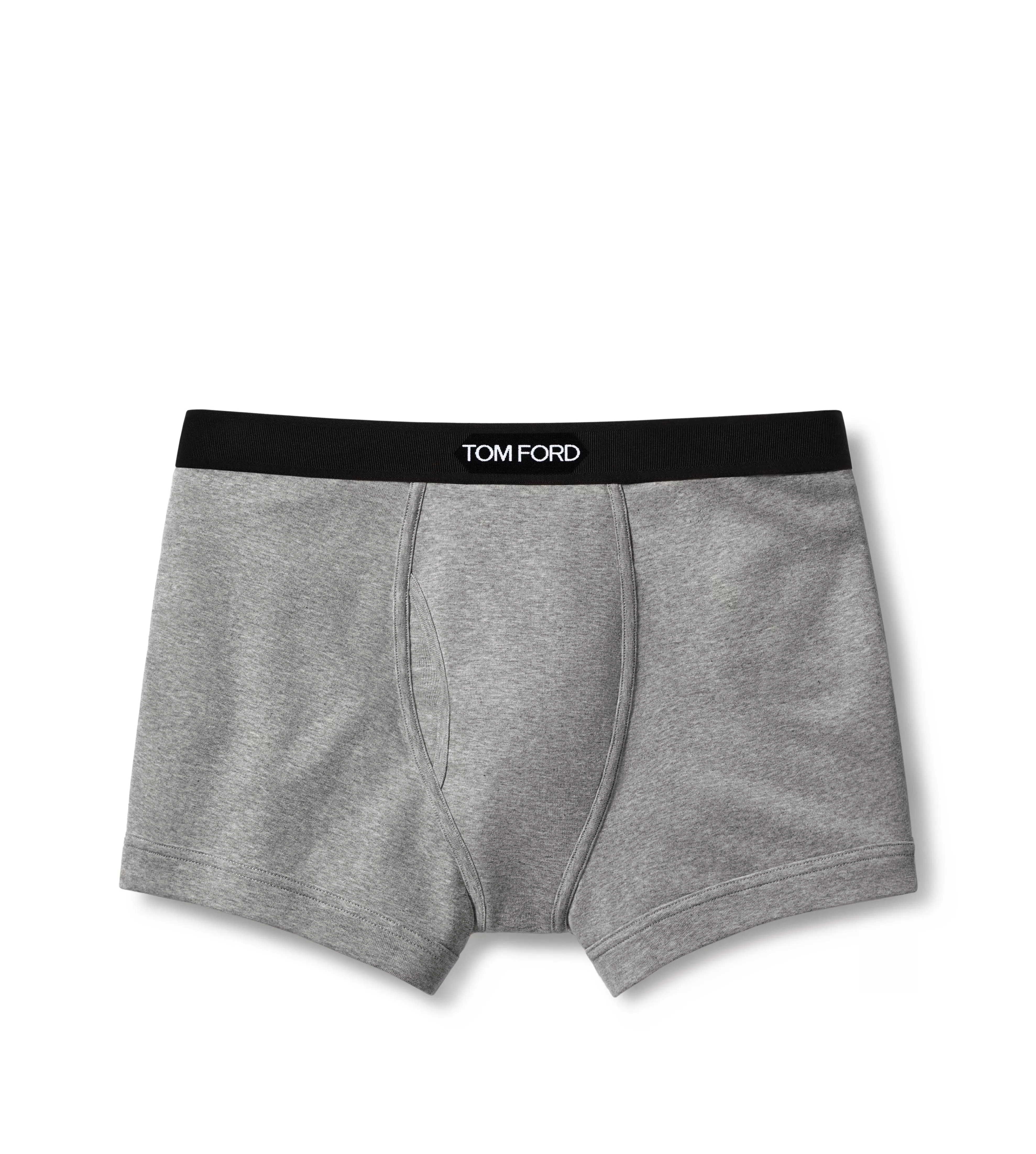 TOM FORD COTTON BOXER BRIEFS GREY^MEN BOXER BRIEFS