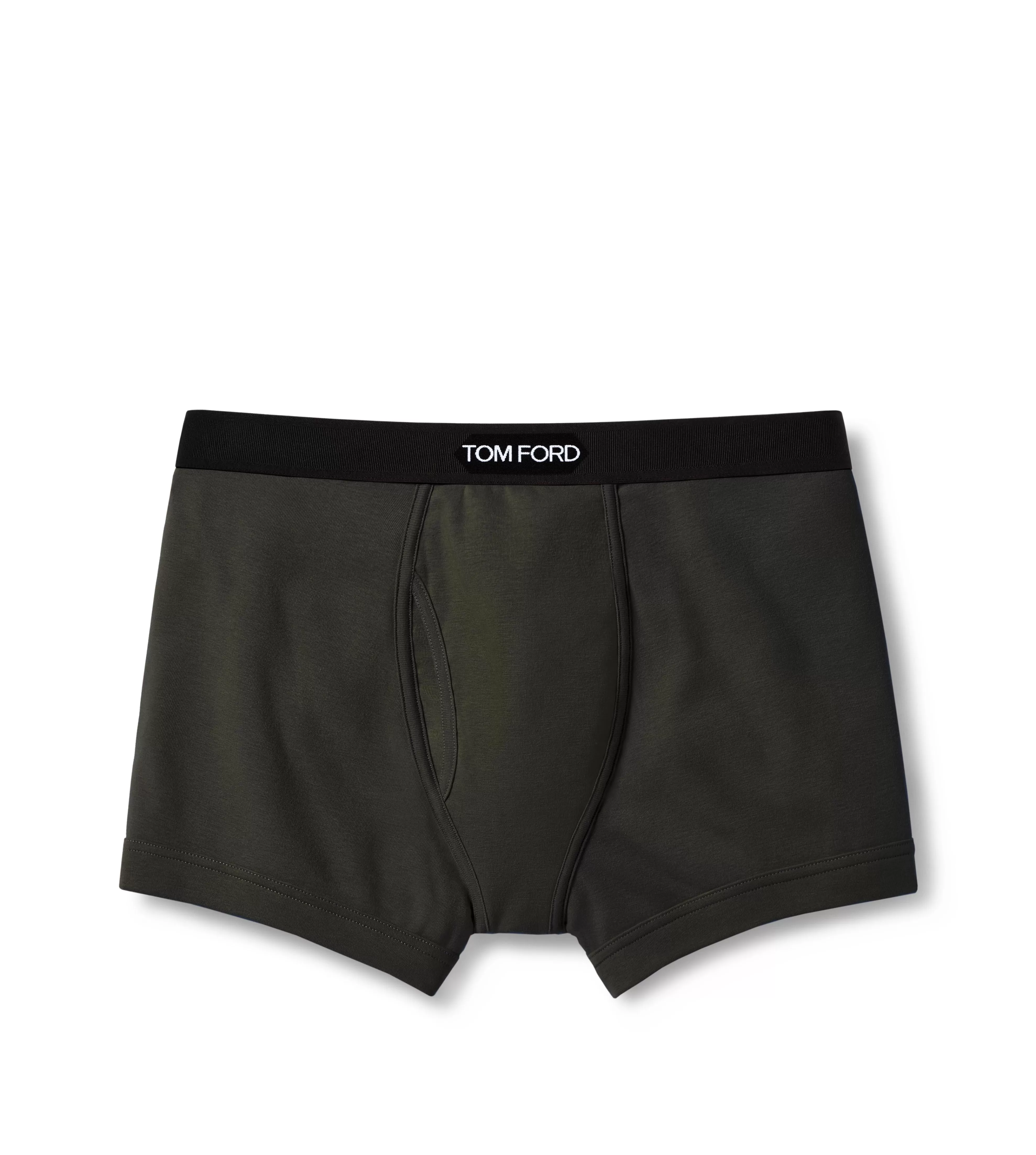 TOM FORD COTTON BOXER BRIEFS MILITARY GREEN^MEN BOXER BRIEFS