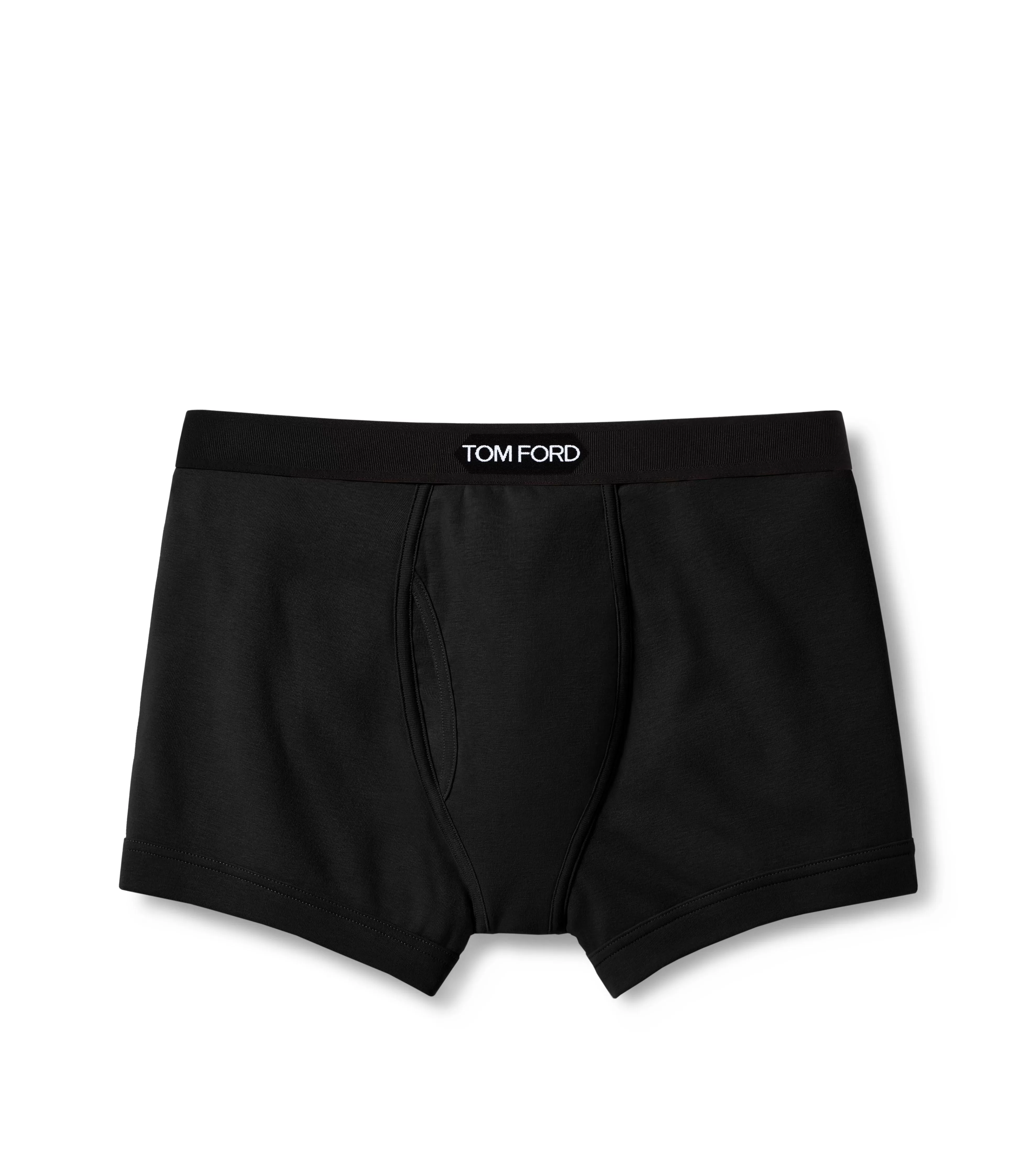 TOM FORD COTTON BOXER BRIEFS BLACK^MEN BOXER BRIEFS