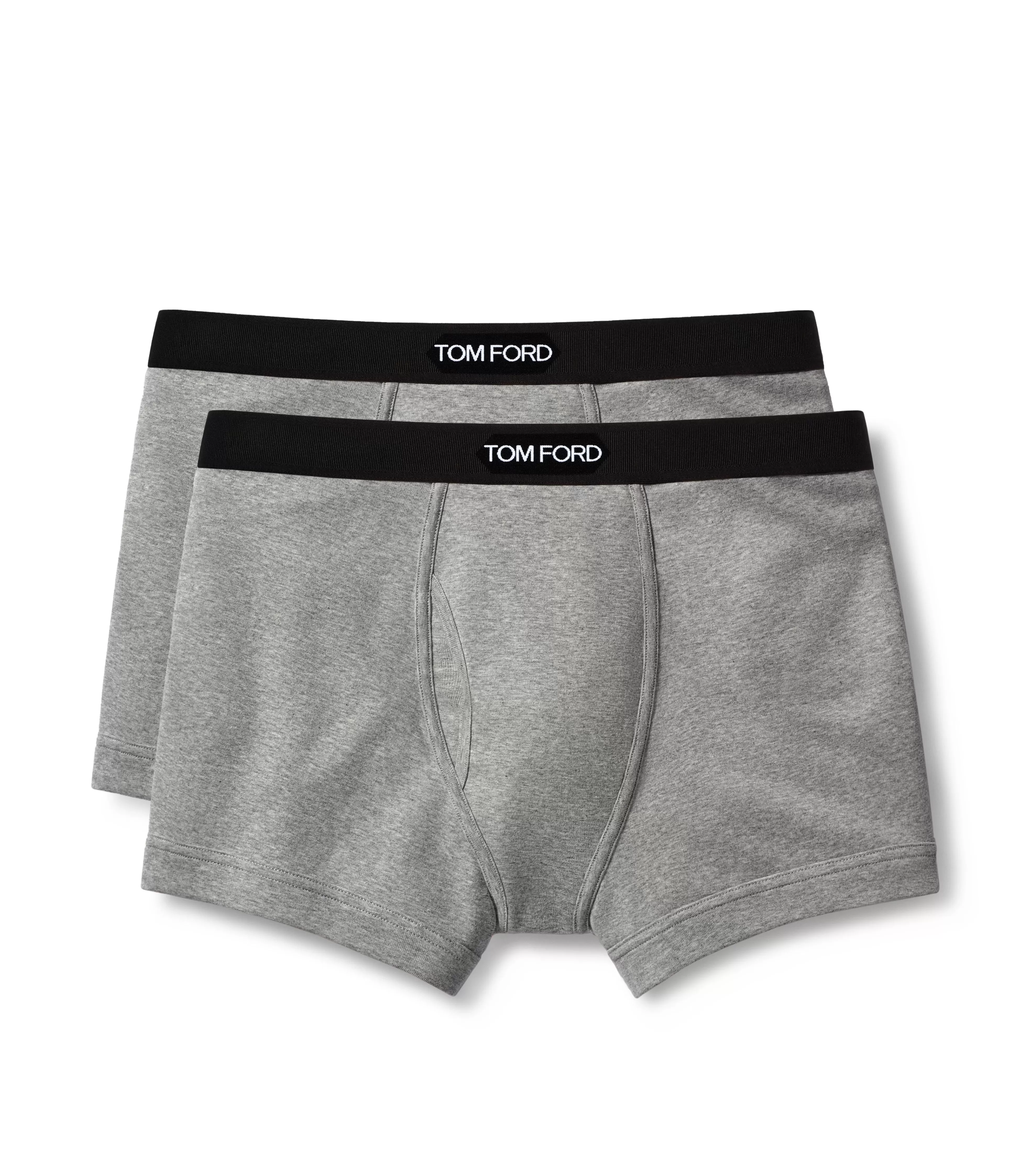 TOM FORD COTTON BOXER BRIEFS TWO PACK GREY^MEN BOXER BRIEFS