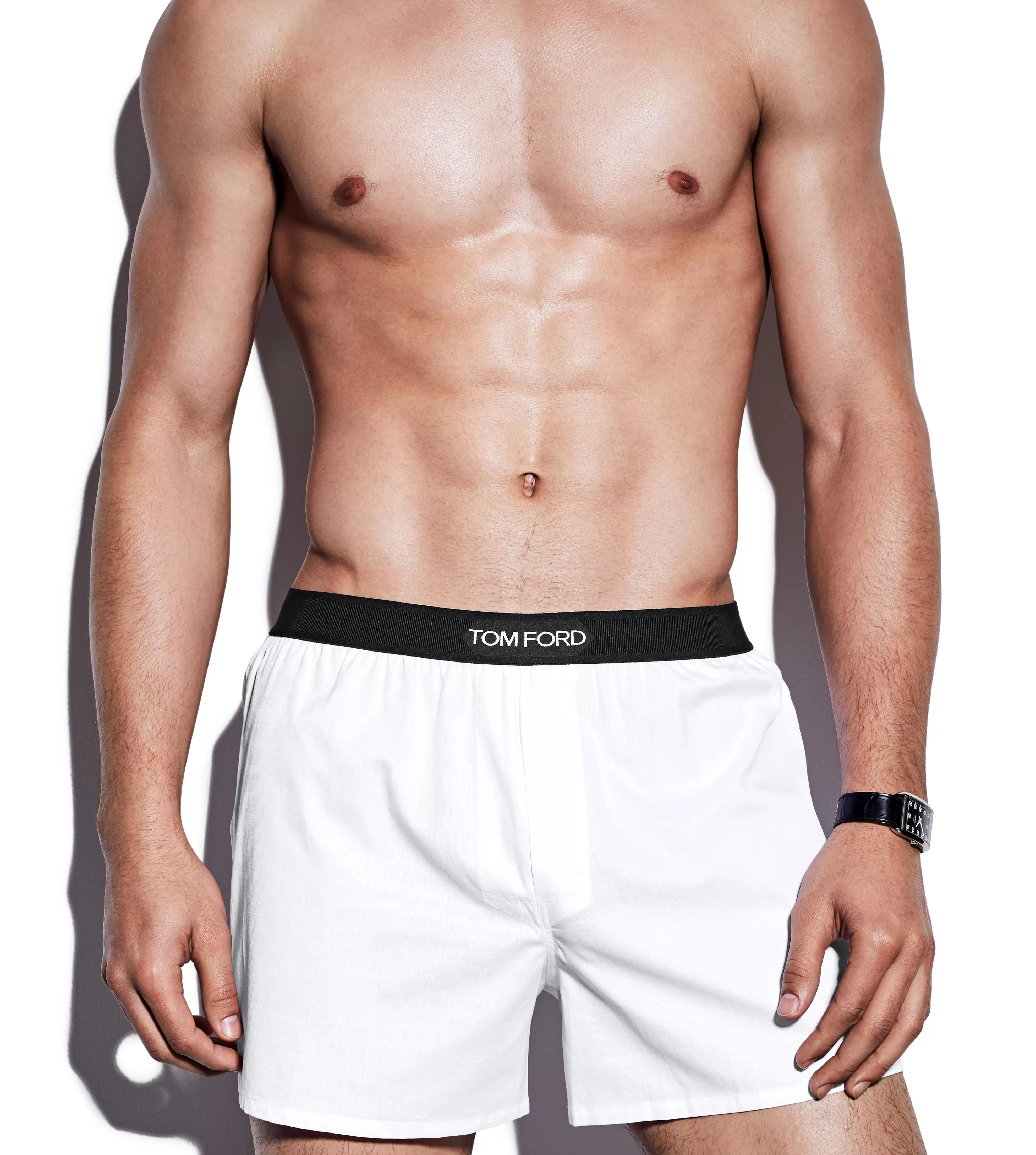 TOM FORD COTTON BOXERS WHITE^MEN BOXERS