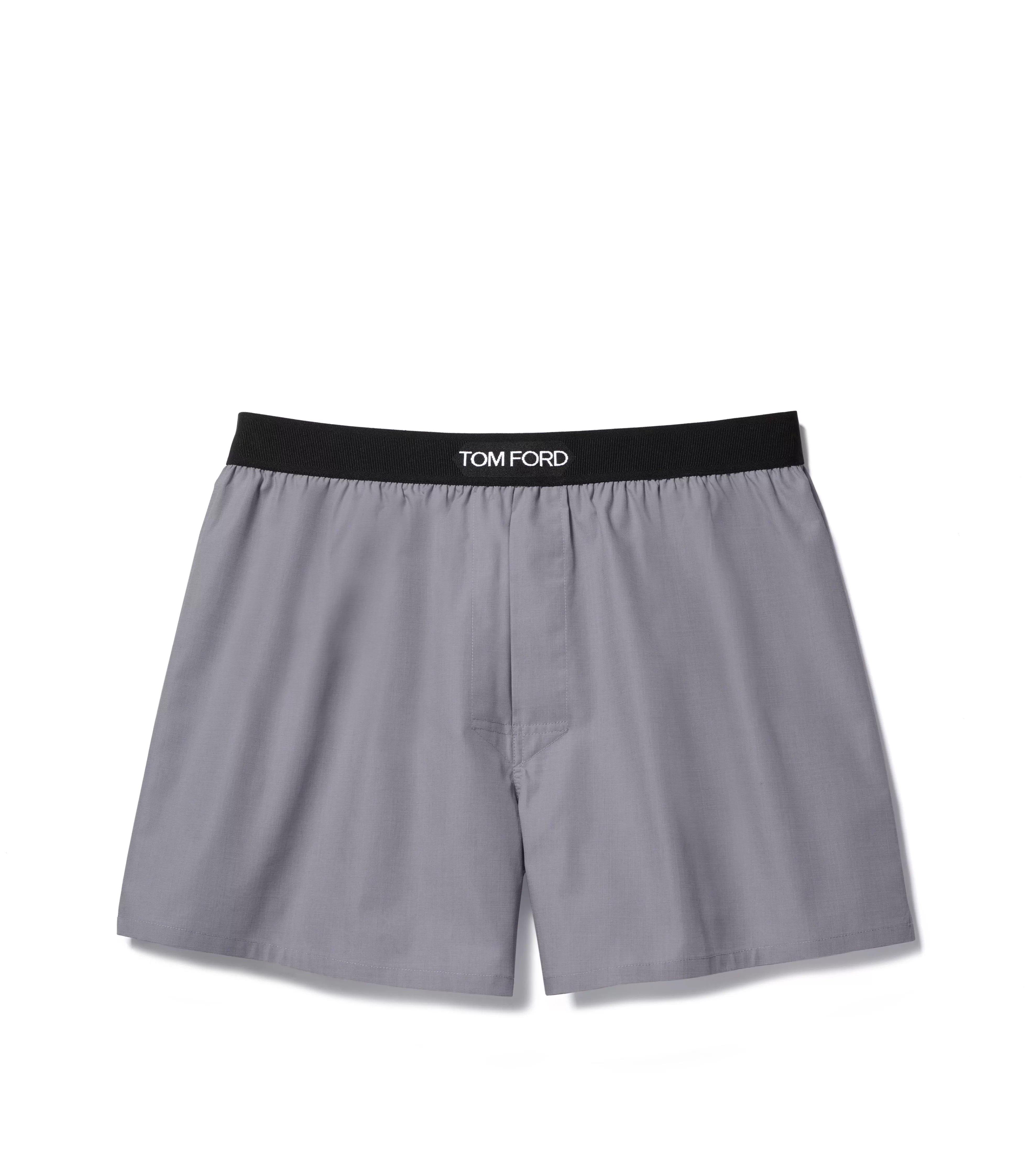 TOM FORD COTTON BOXERS MID GREY^MEN BOXERS