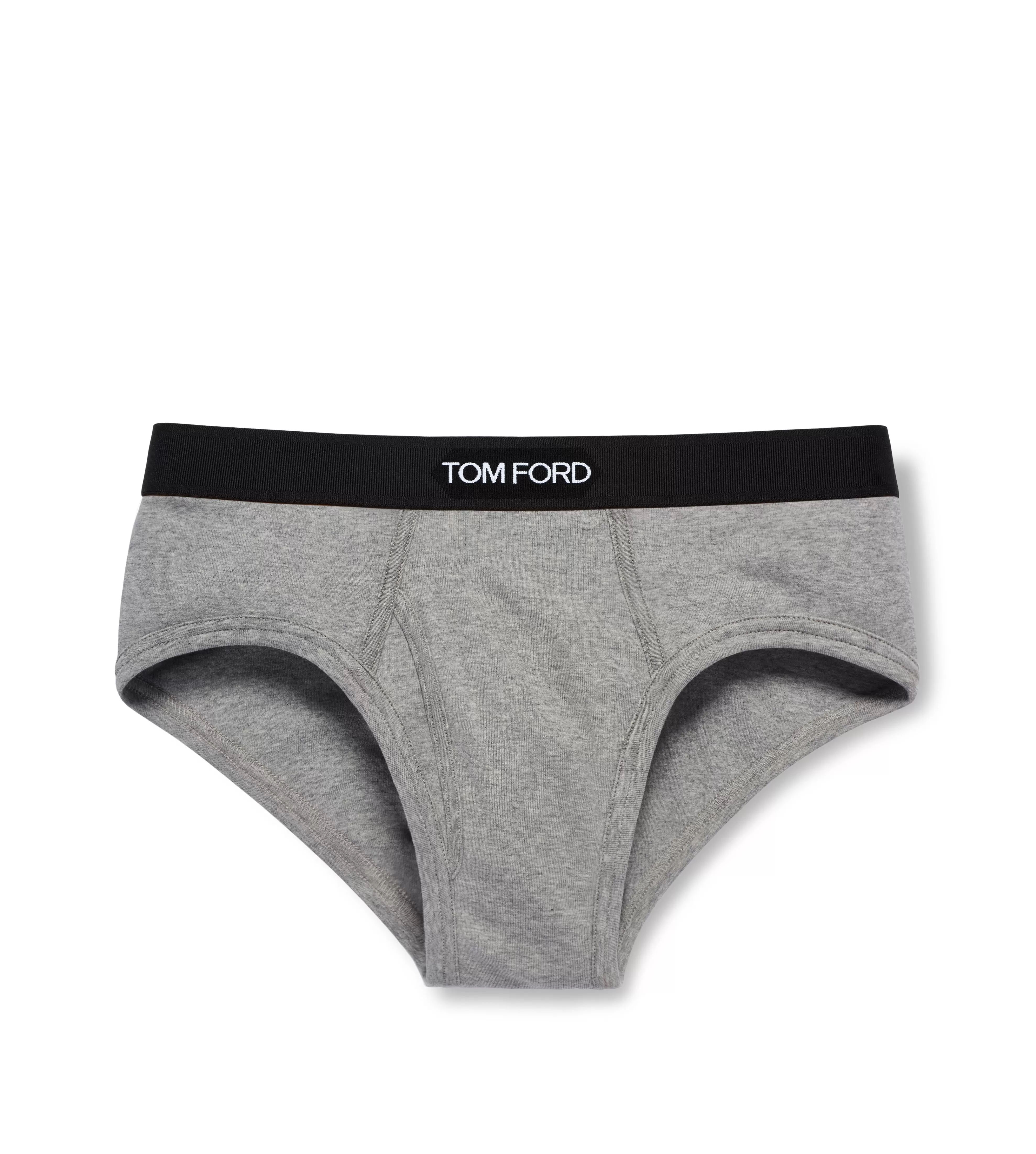 TOM FORD COTTON BRIEFS GREY^MEN BRIEFS