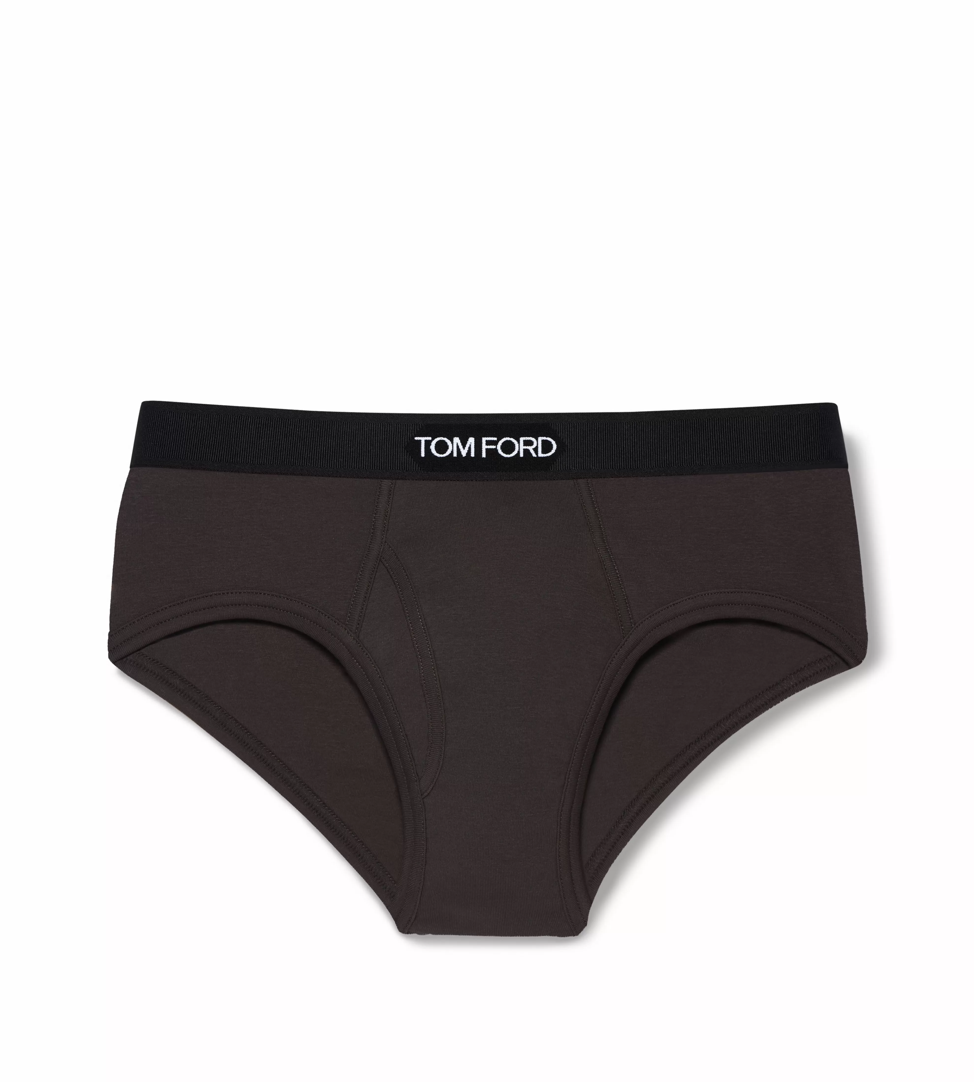 TOM FORD COTTON BRIEFS EBONY^MEN BRIEFS