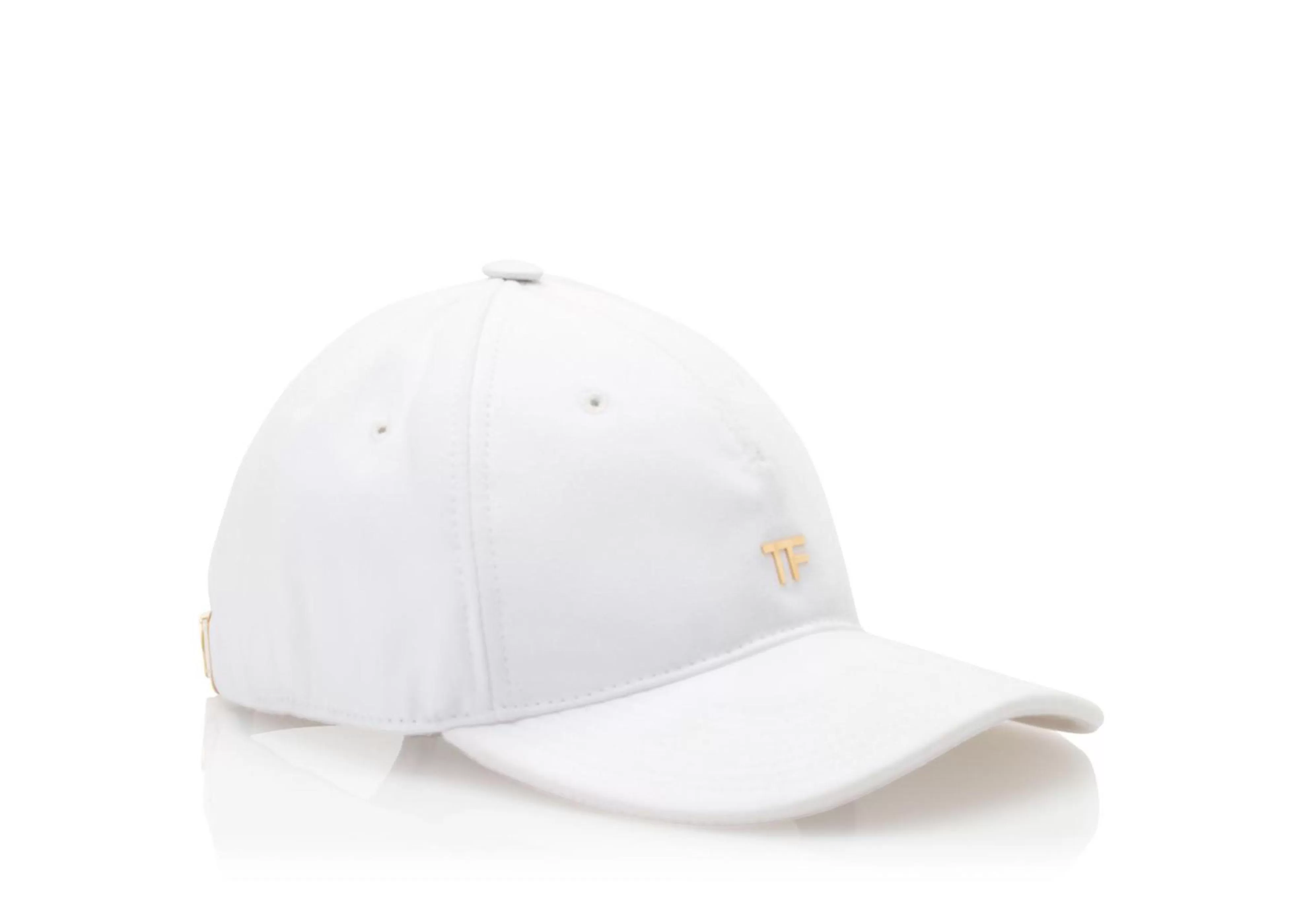 TOM FORD COTTON CANVAS TF BASEBALL CAP WHITE^WOMEN | WOMEN Hats | Accessories