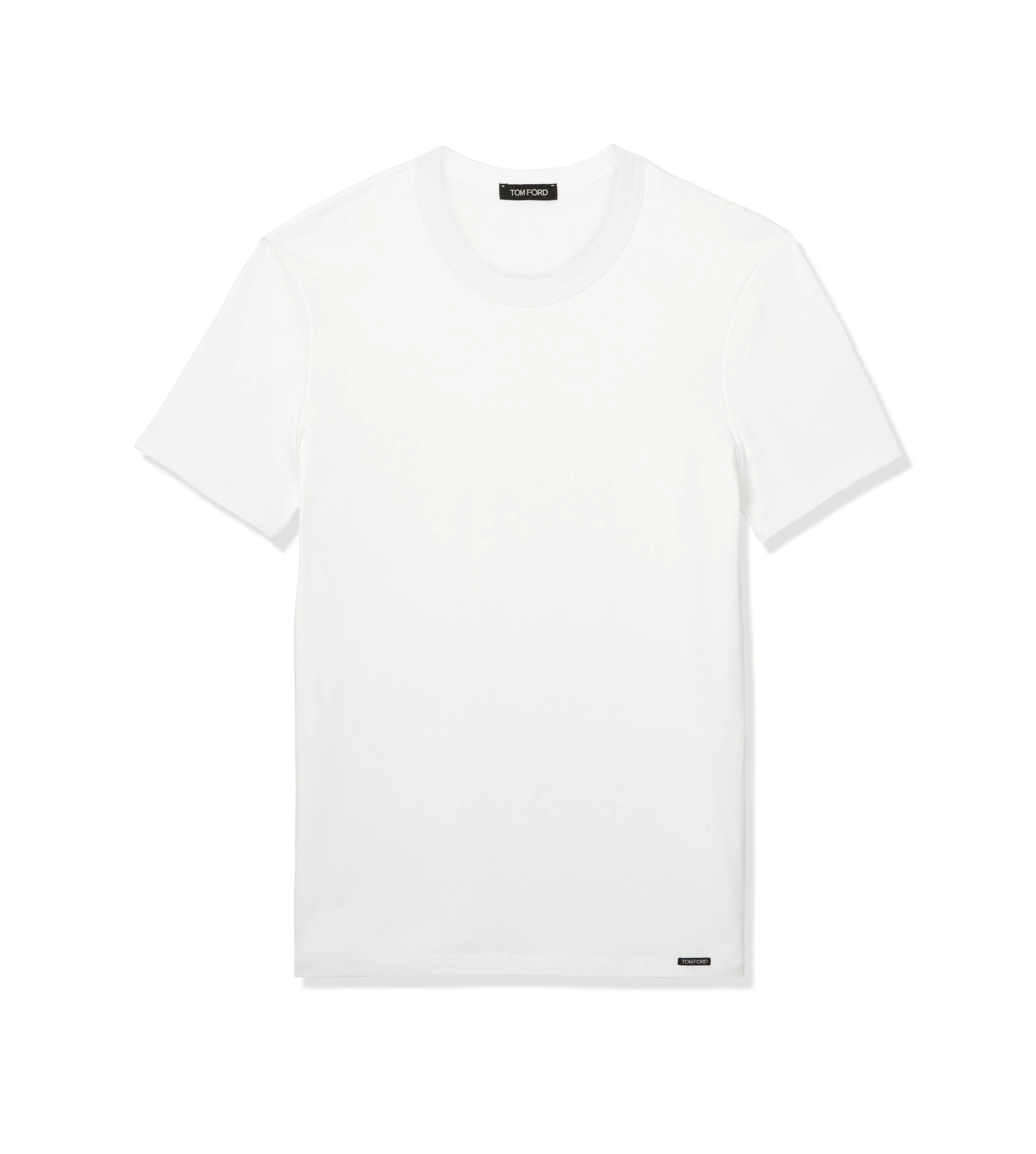 TOM FORD COTTON CREWNECK T-SHIRT WHITE^MEN T-SHIRTS