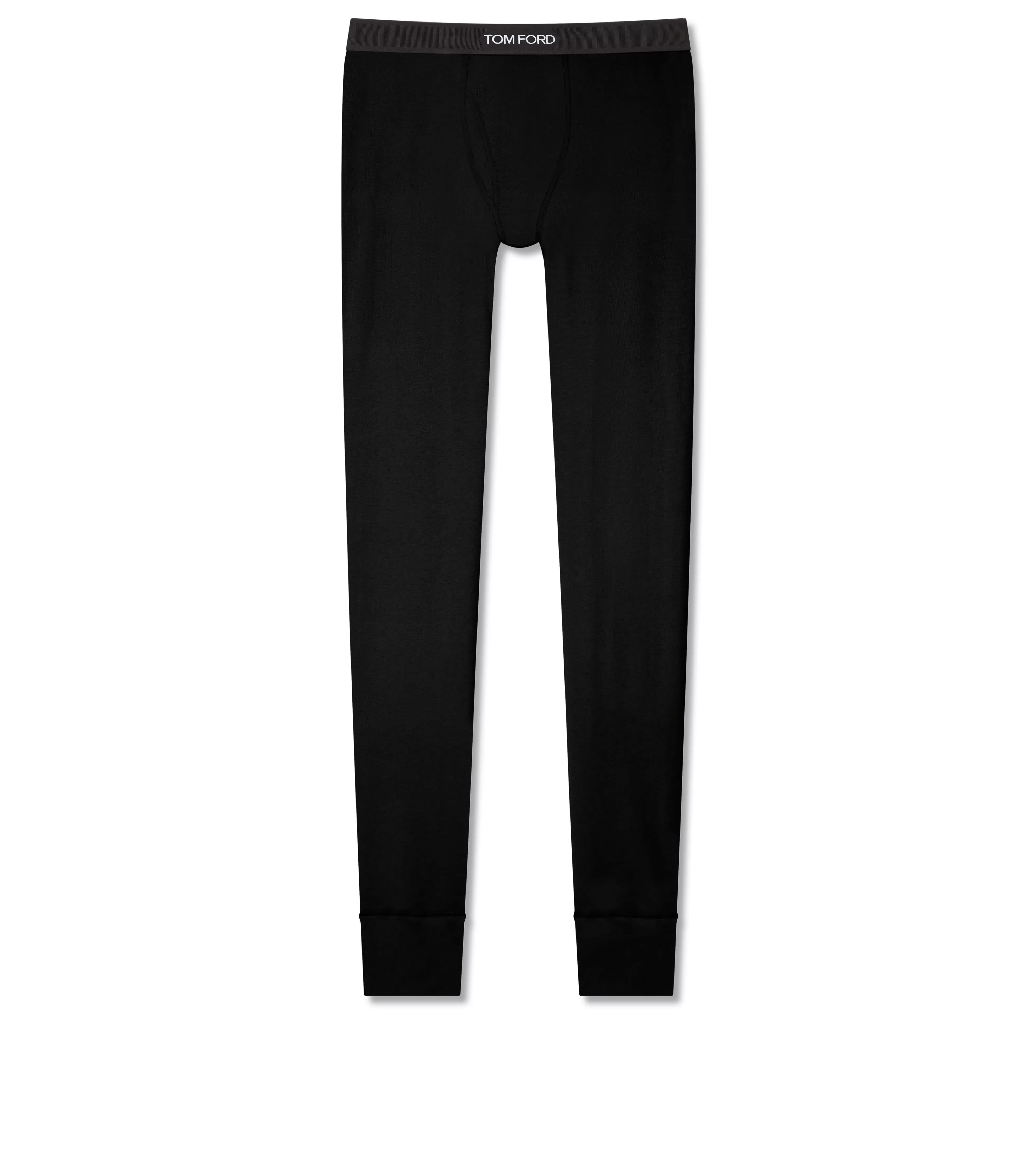 TOM FORD COTTON LONG JOHNS BLACK^MEN PAJAMA PANTS & LONG JOHNS