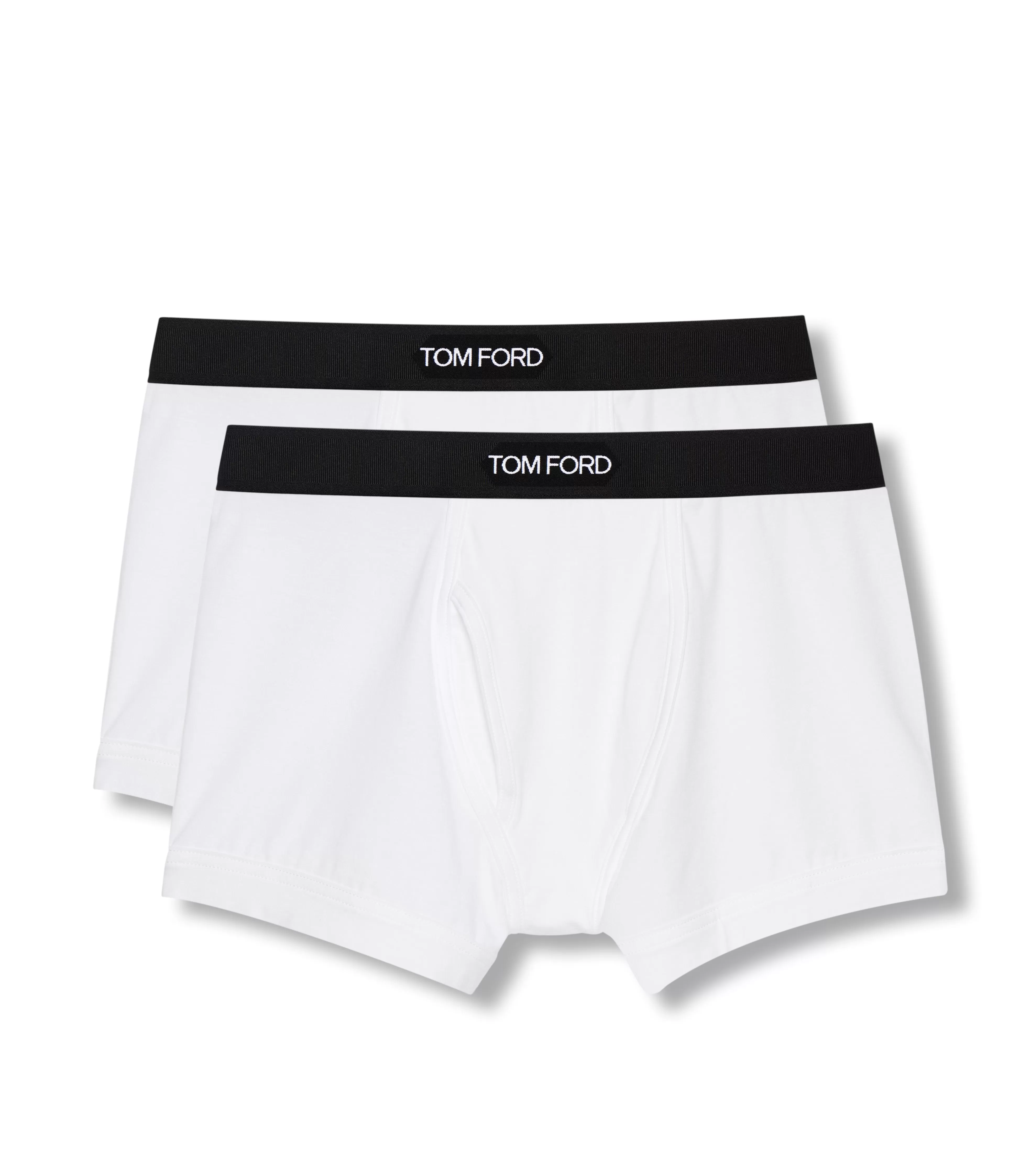 TOM FORD COTTON MODAL BOXER BRIEFS TWO PACK WHITE^MEN BOXER BRIEFS