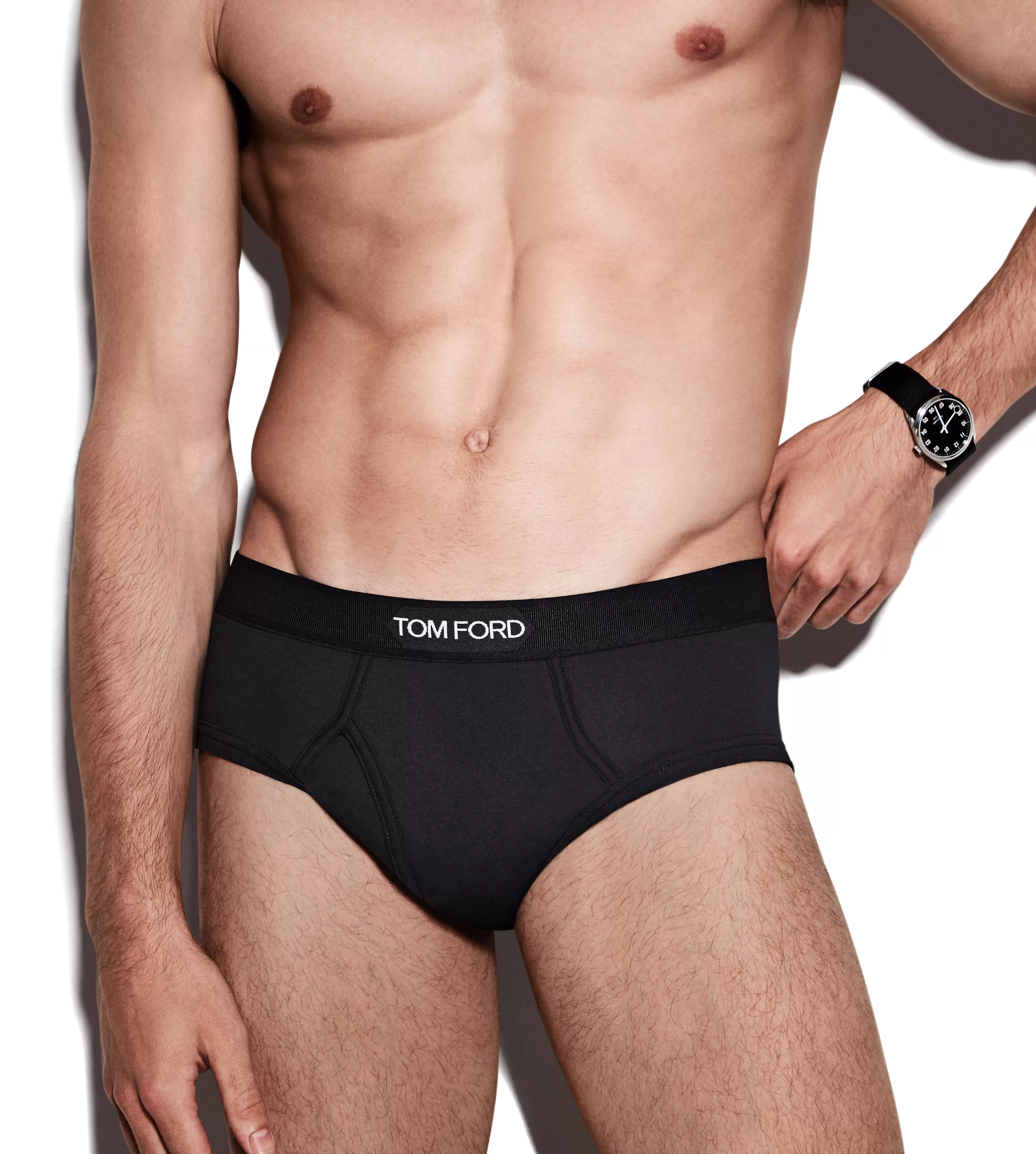 TOM FORD COTTON MODAL BRIEFS BLACK^MEN BRIEFS