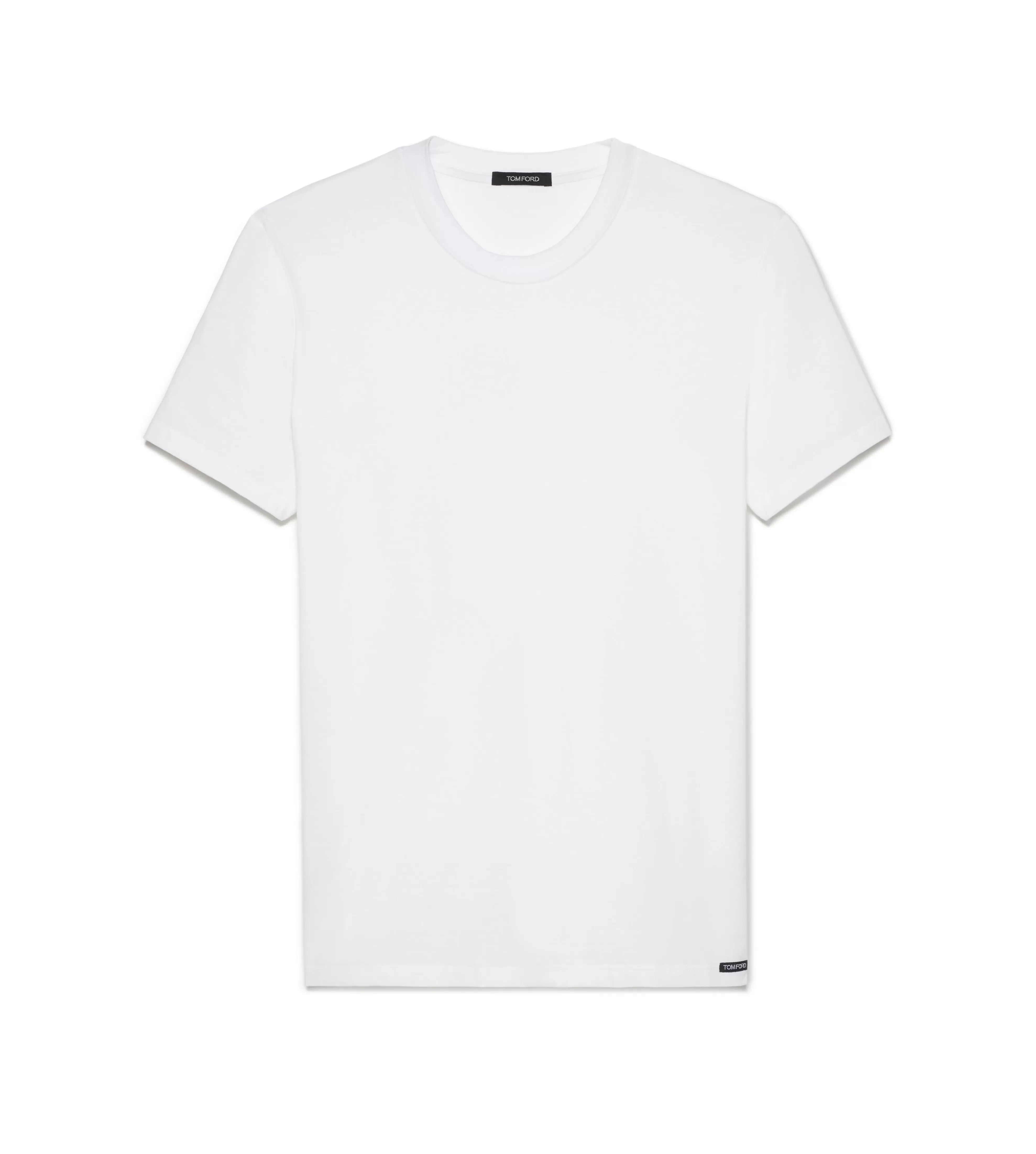 TOM FORD COTTON MODAL CREWNECK T-SHIRT WHITE^MEN T-SHIRTS