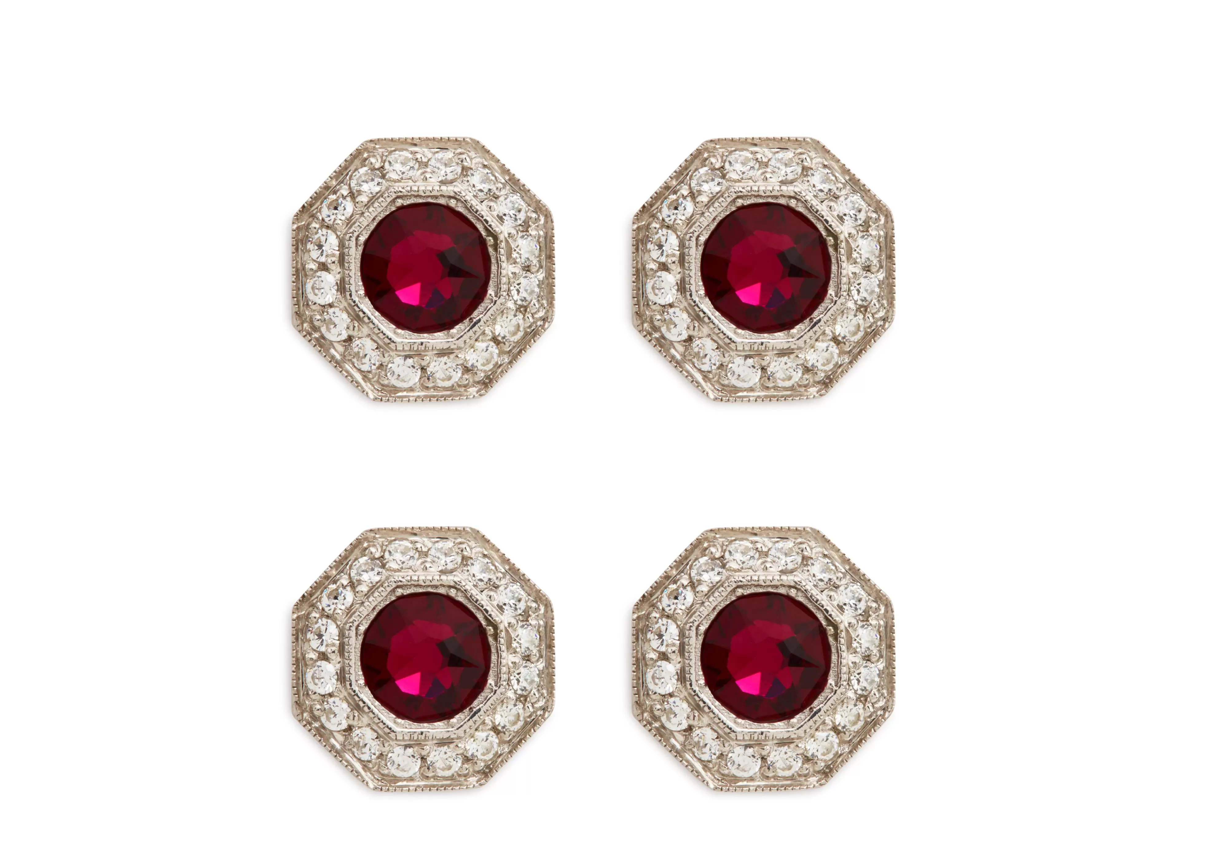 TOM FORD DIAMOND OCTAGON STUDS ^MEN Jewelry