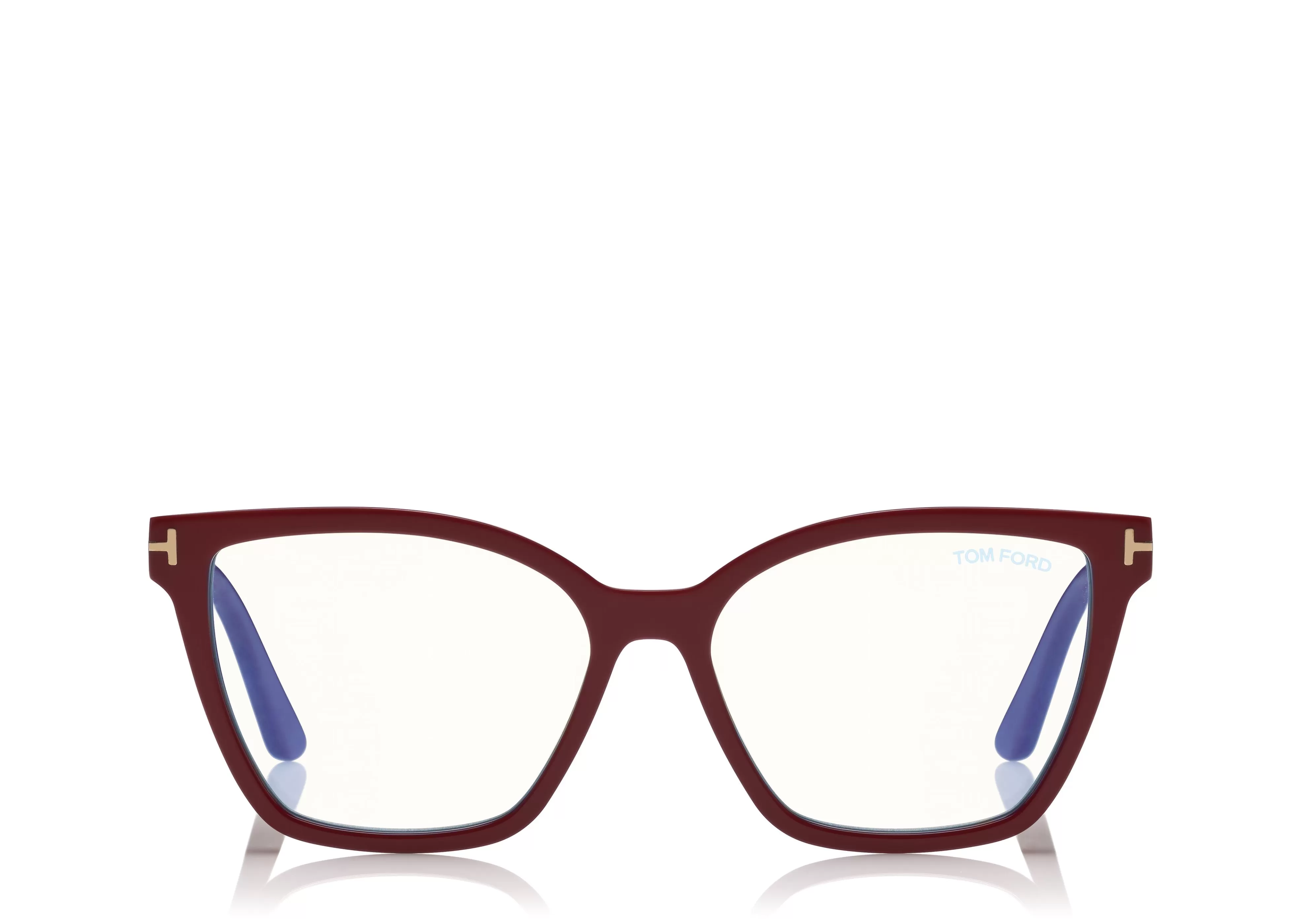 TOM FORD DOUBLE CLIP ON BLUE BLOCK OPTICALS AUBERGINE/FUCHSIA^EYEWEAR | EYEWEAR BLUE BLOCK COLLECTION | SUNGLASSES