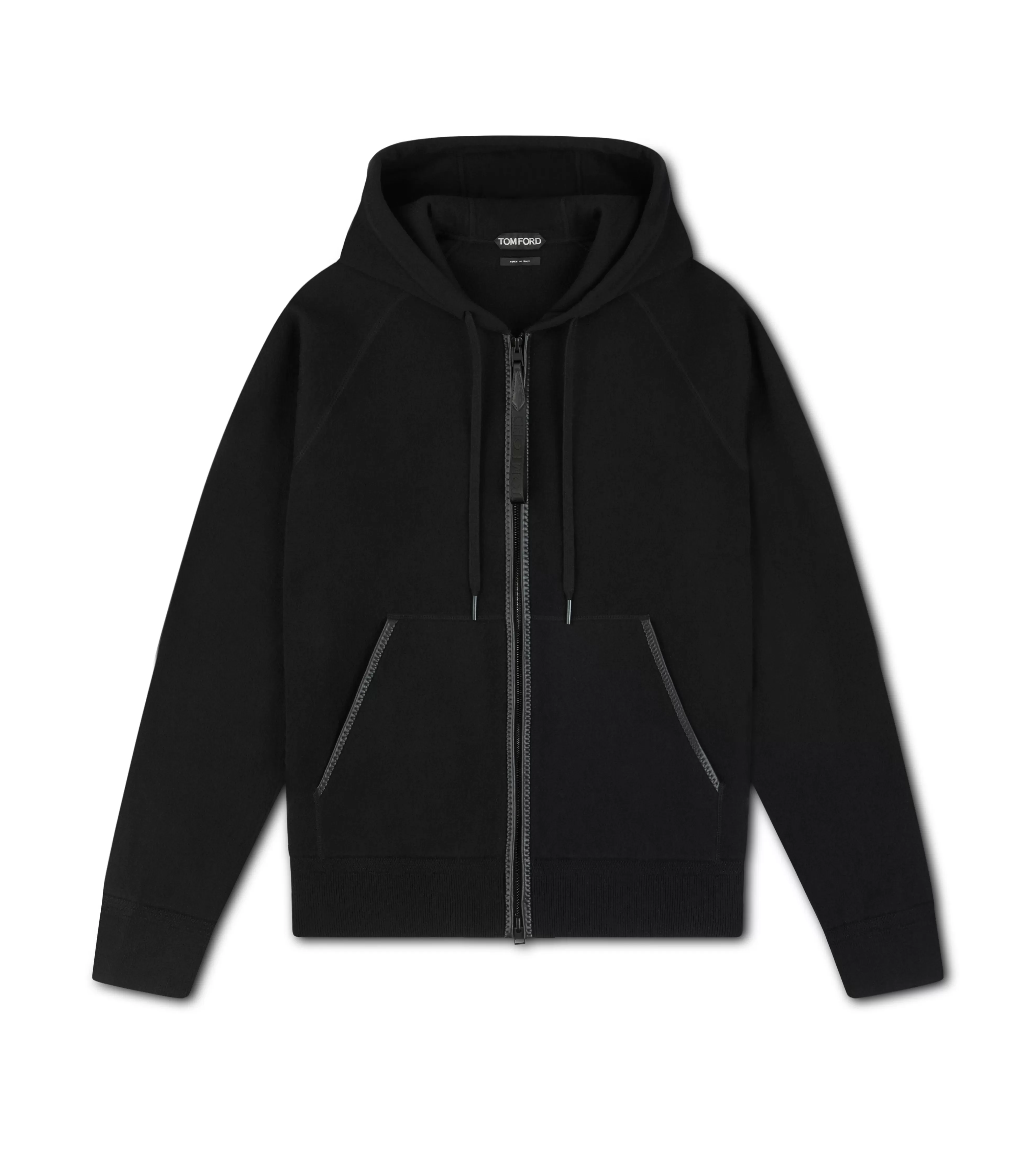 TOM FORD DOUBLE FACE CASHMERE HOODIE BLACK^MEN Knitwear