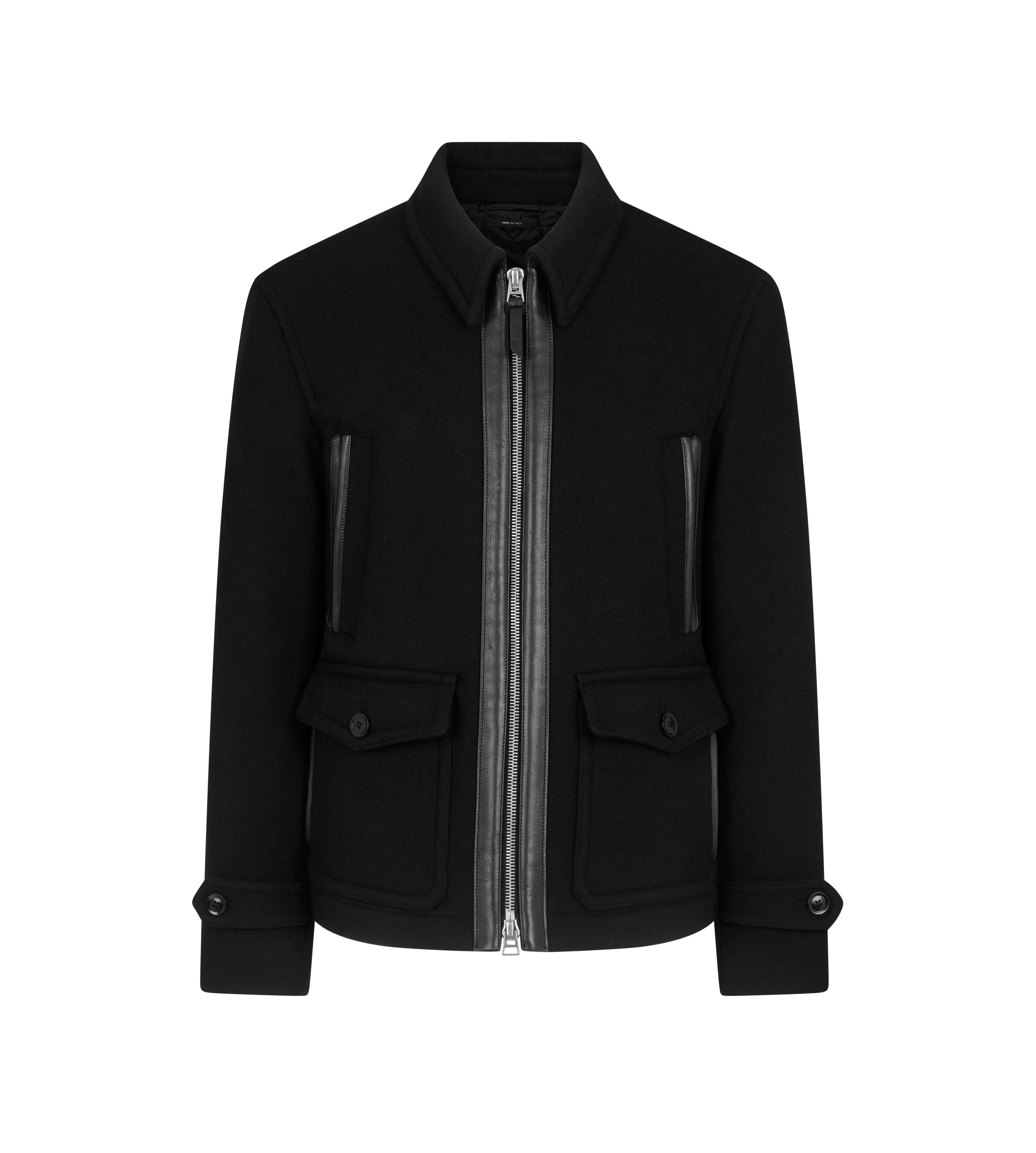 TOM FORD DOUBLE FACE WOOL JACKET BLACK^MEN Outerwear