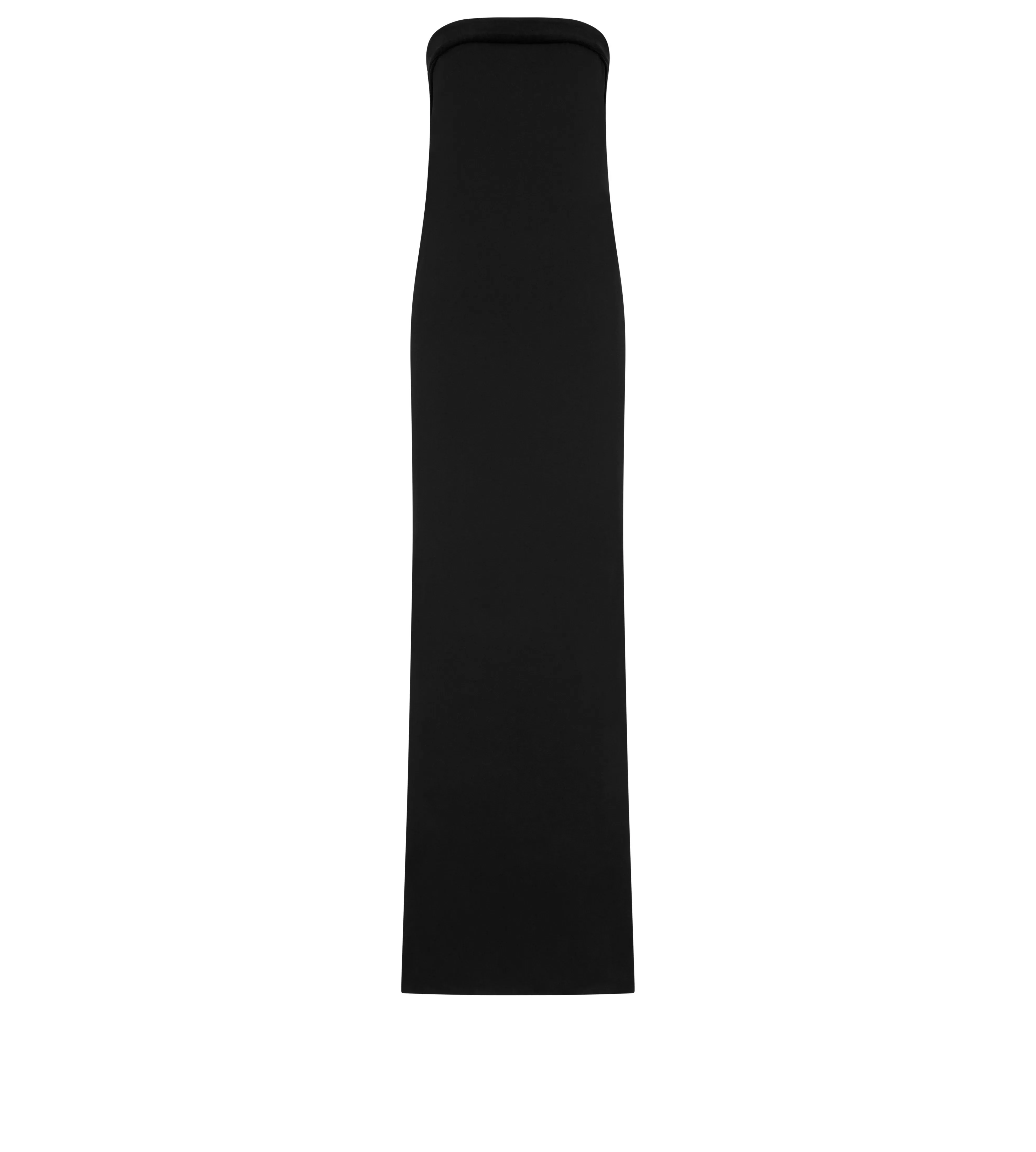 TOM FORD DOUBLE SILK GEORGETTE STRAPLESS EVENING DRESS BLACK^WOMEN | WOMEN | WOMEN Evening | Dresses | AUTUMN/WINTER 23