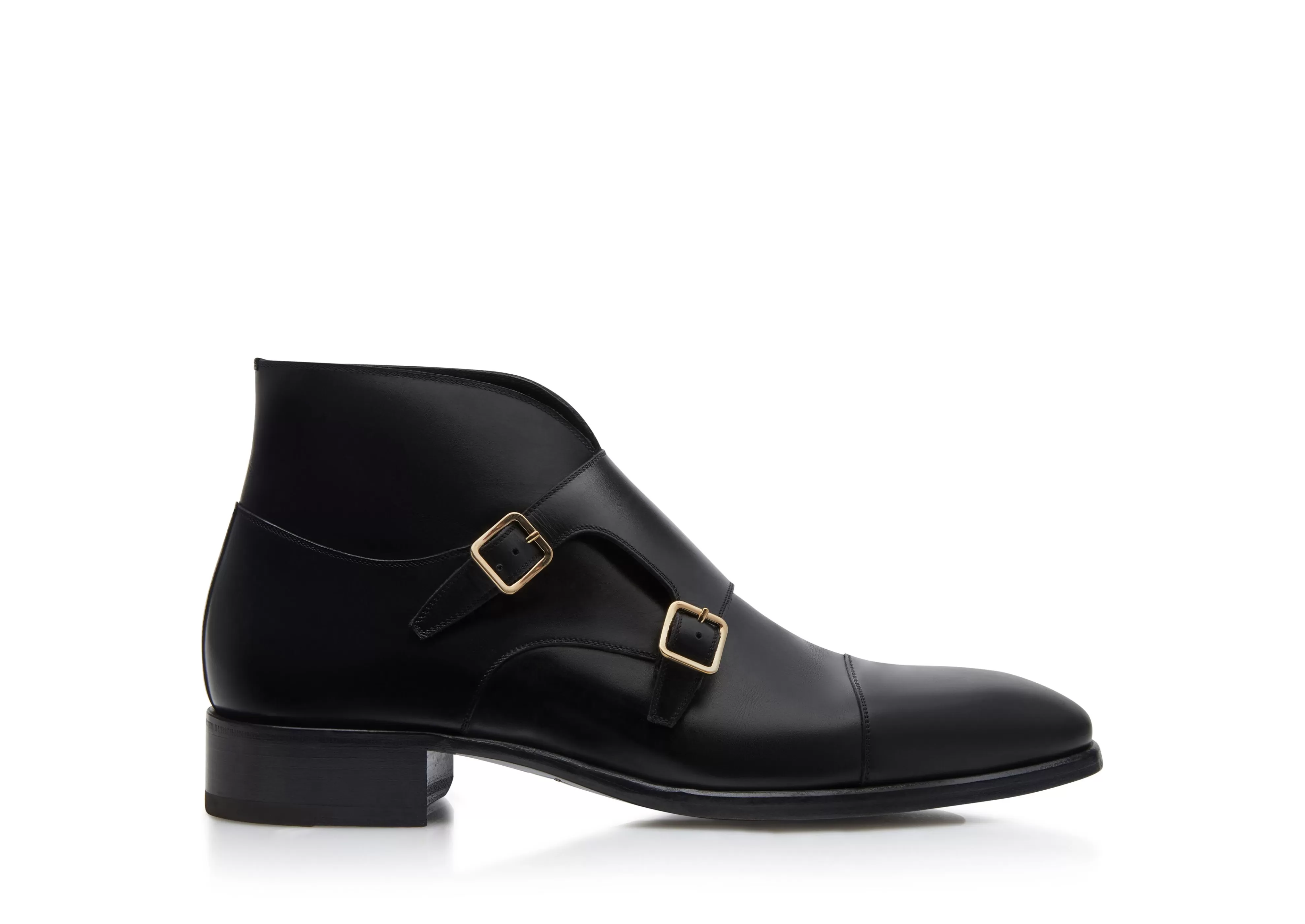 TOM FORD ELKAN DOUBLE MONK STRAP BOOT BLACK^MEN | MEN Monk Straps | Boots