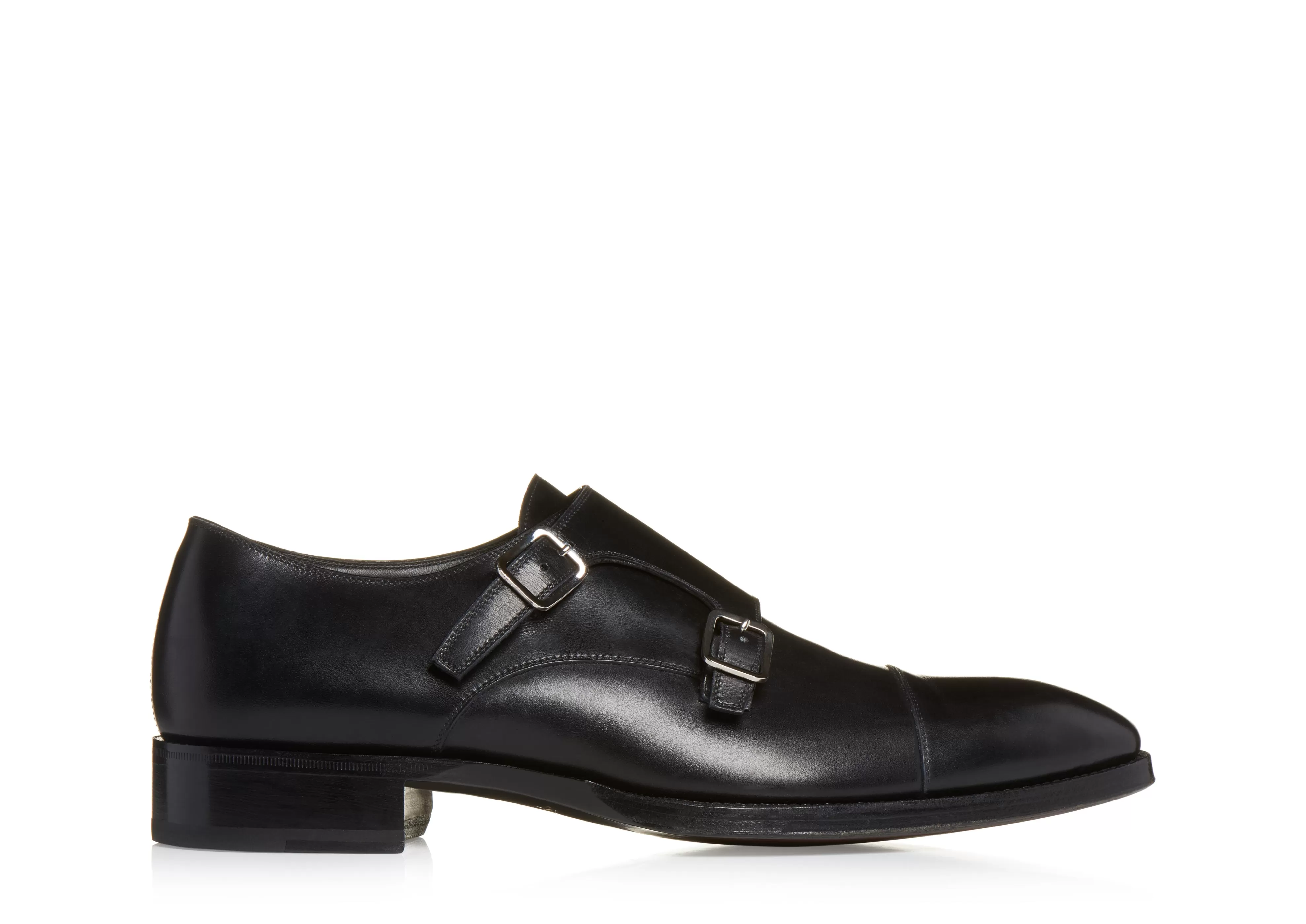 TOM FORD ELKAN DOUBLE MONK STRAPS BLACK^MEN Monk Straps