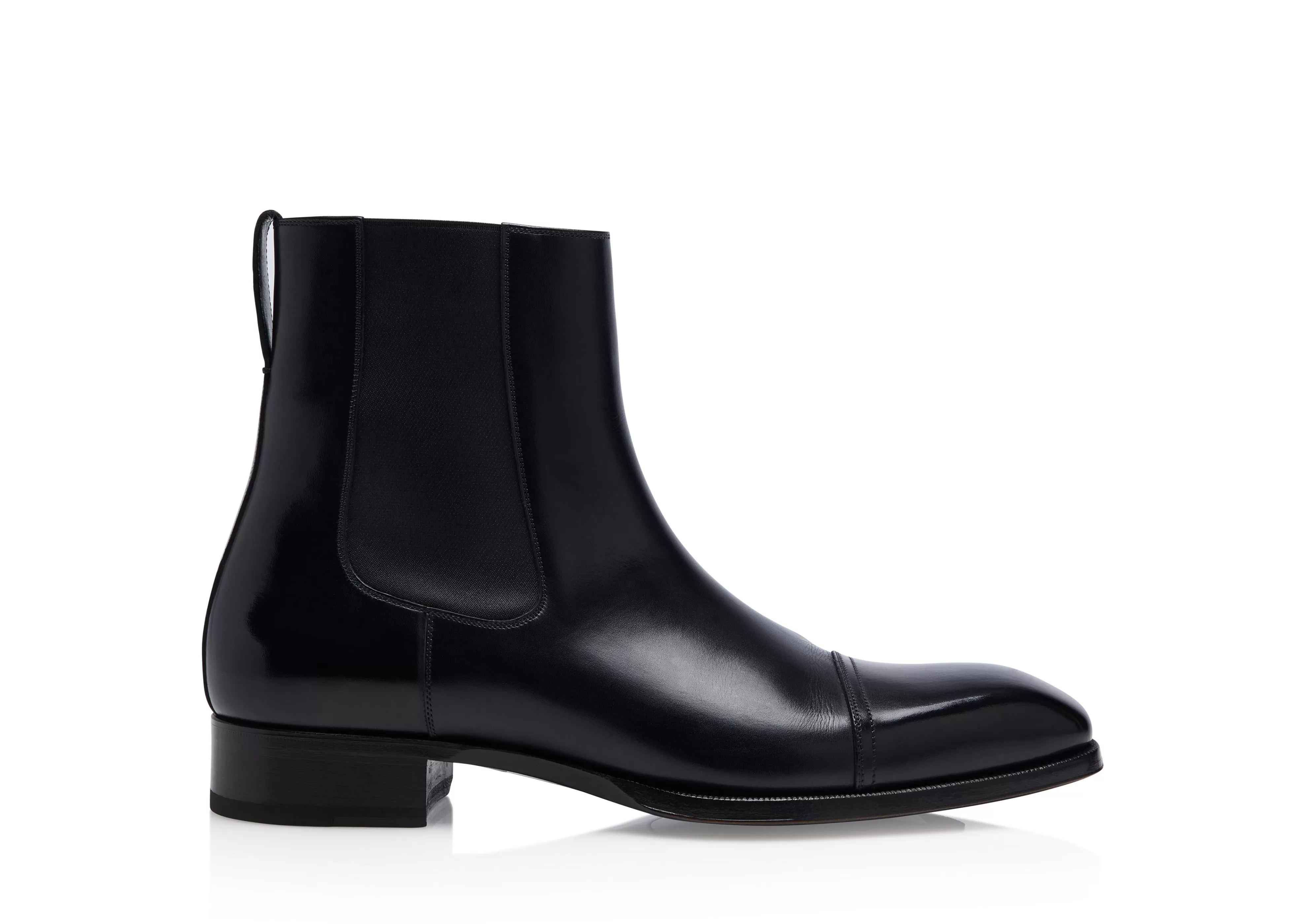 TOM FORD ELKAN LEATHER CHELSEA BOOTS BLACK^MEN Boots