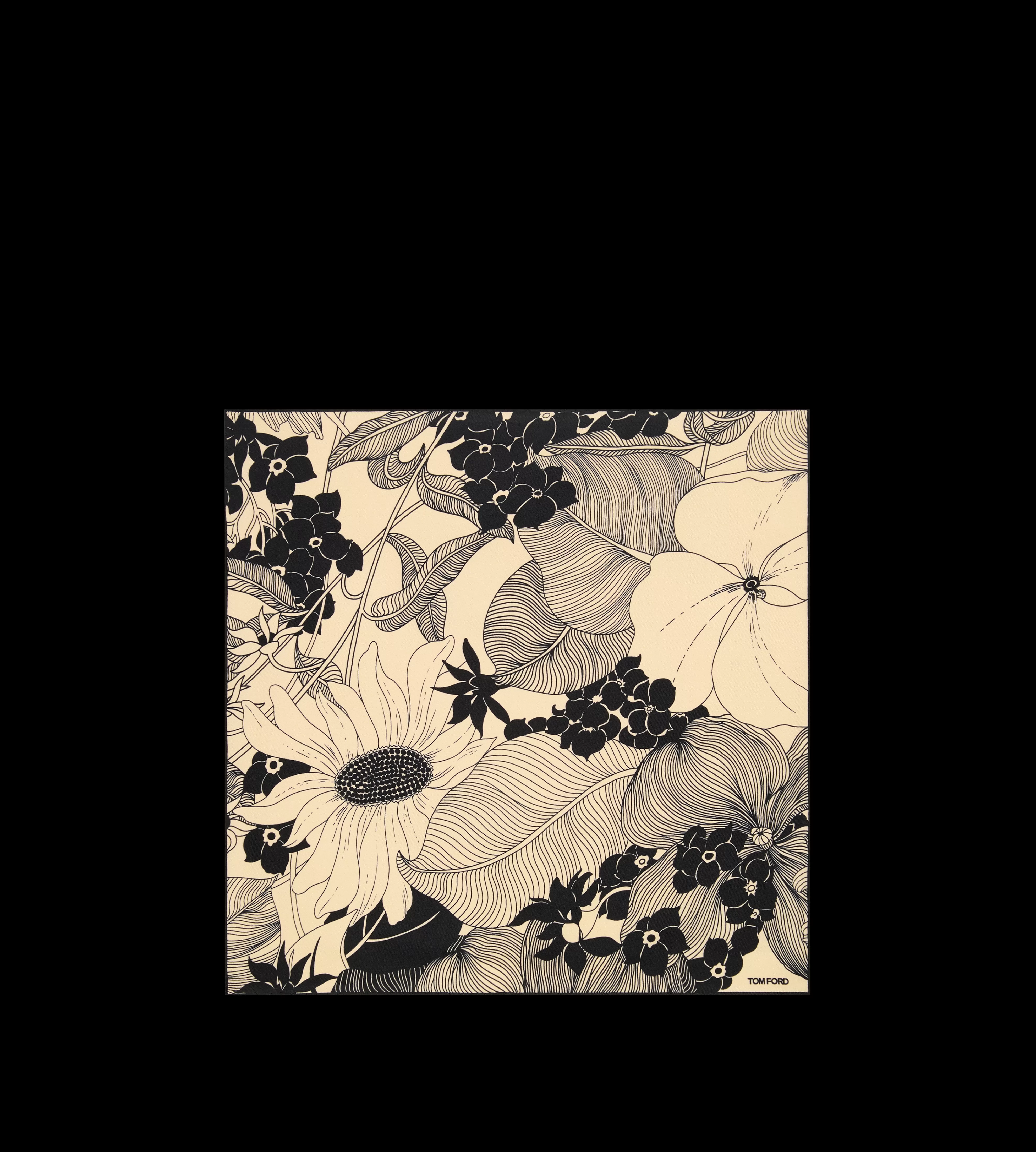 TOM FORD FLORAL POCKET SQUARE ^MEN JETSETTER EDIT