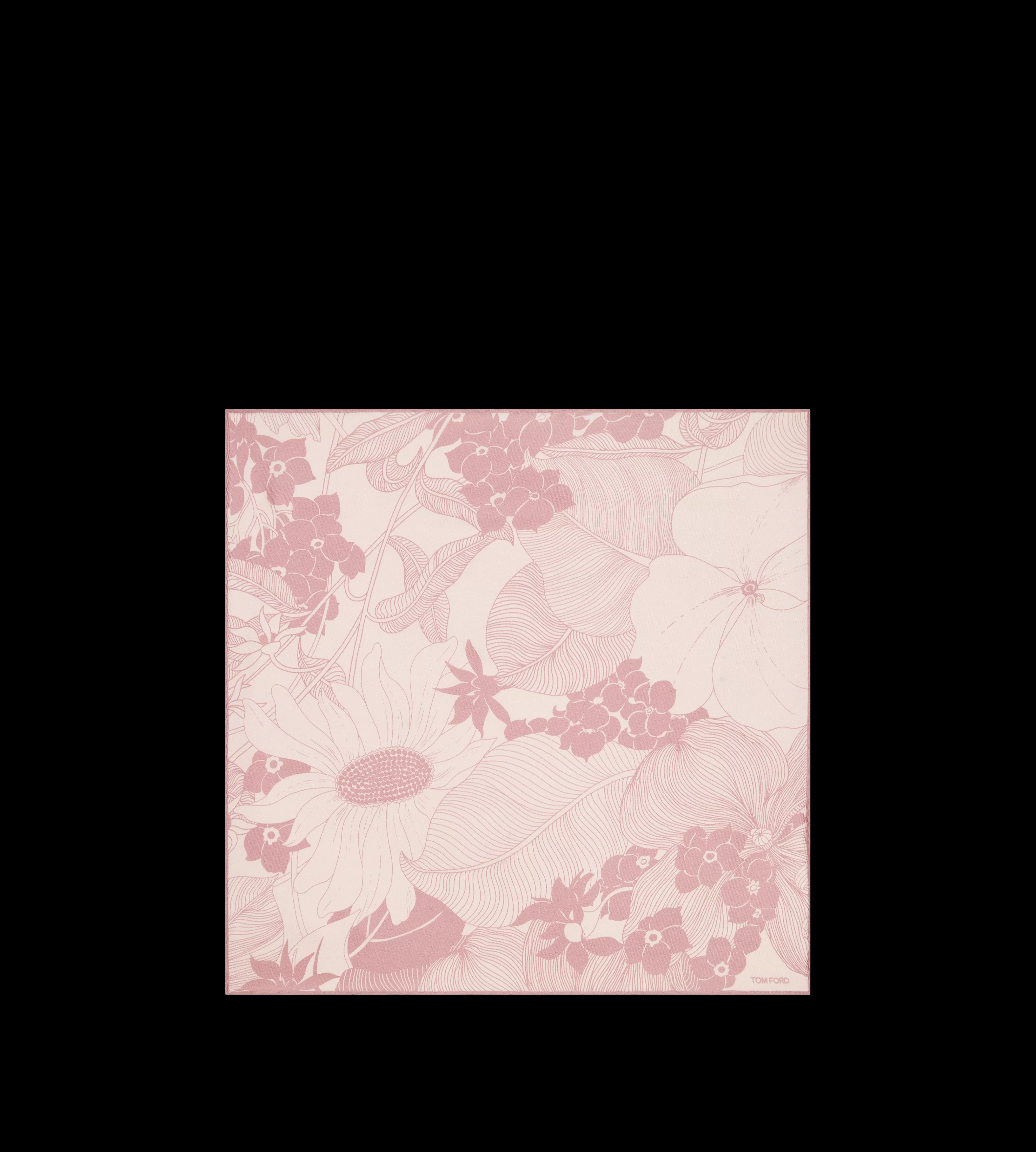 TOM FORD FLORAL POCKET SQUARE ROSEWATER^MEN SPRING 24