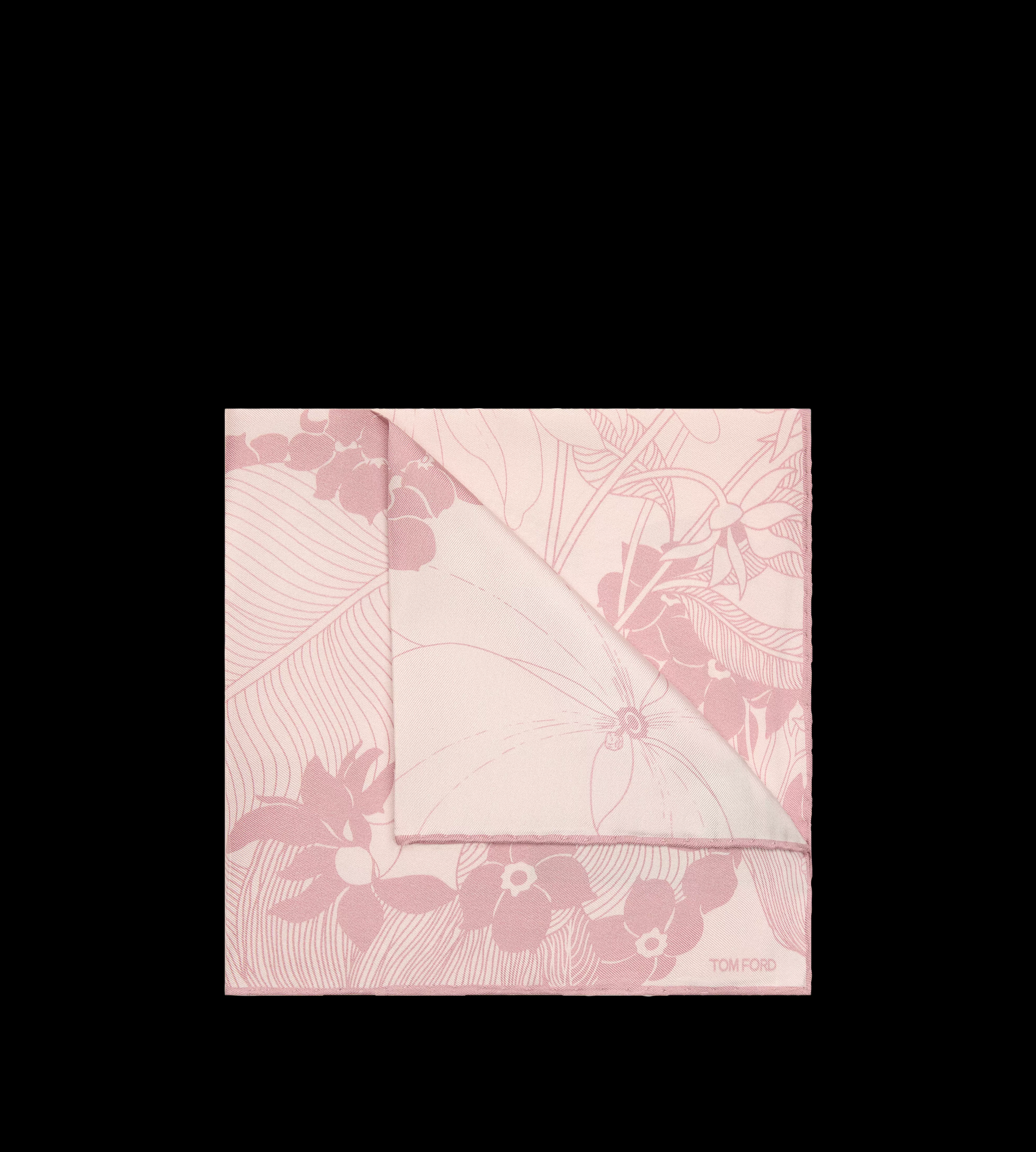 TOM FORD FLORAL POCKET SQUARE ROSEWATER^MEN SPRING 24