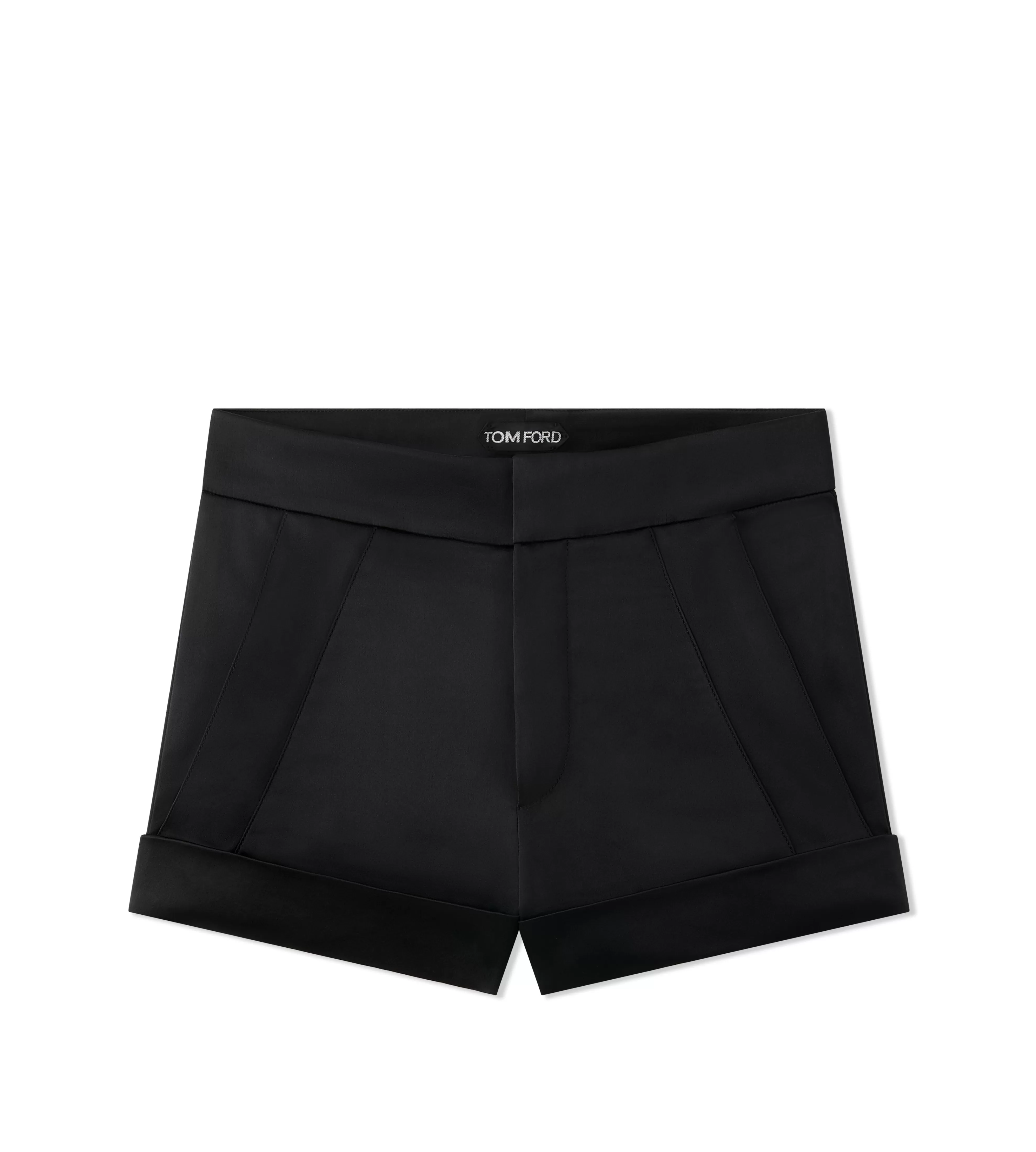 TOM FORD FLUID DOUBLE-FACED SATIN SHORTS BLACK^WOMEN Pants & Shorts