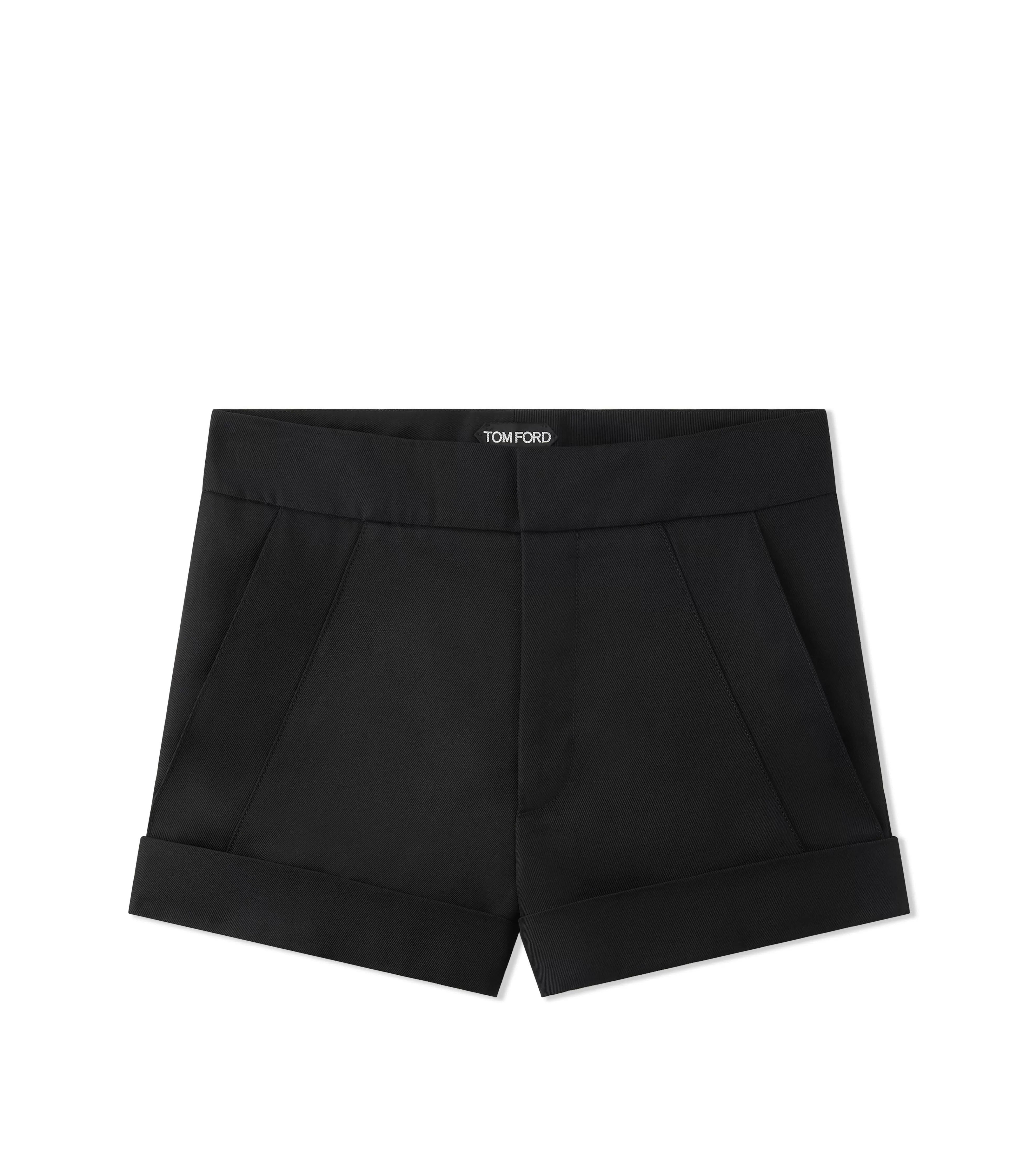 TOM FORD FLUID TWILL SHORTS BLACK^WOMEN Pants & Shorts