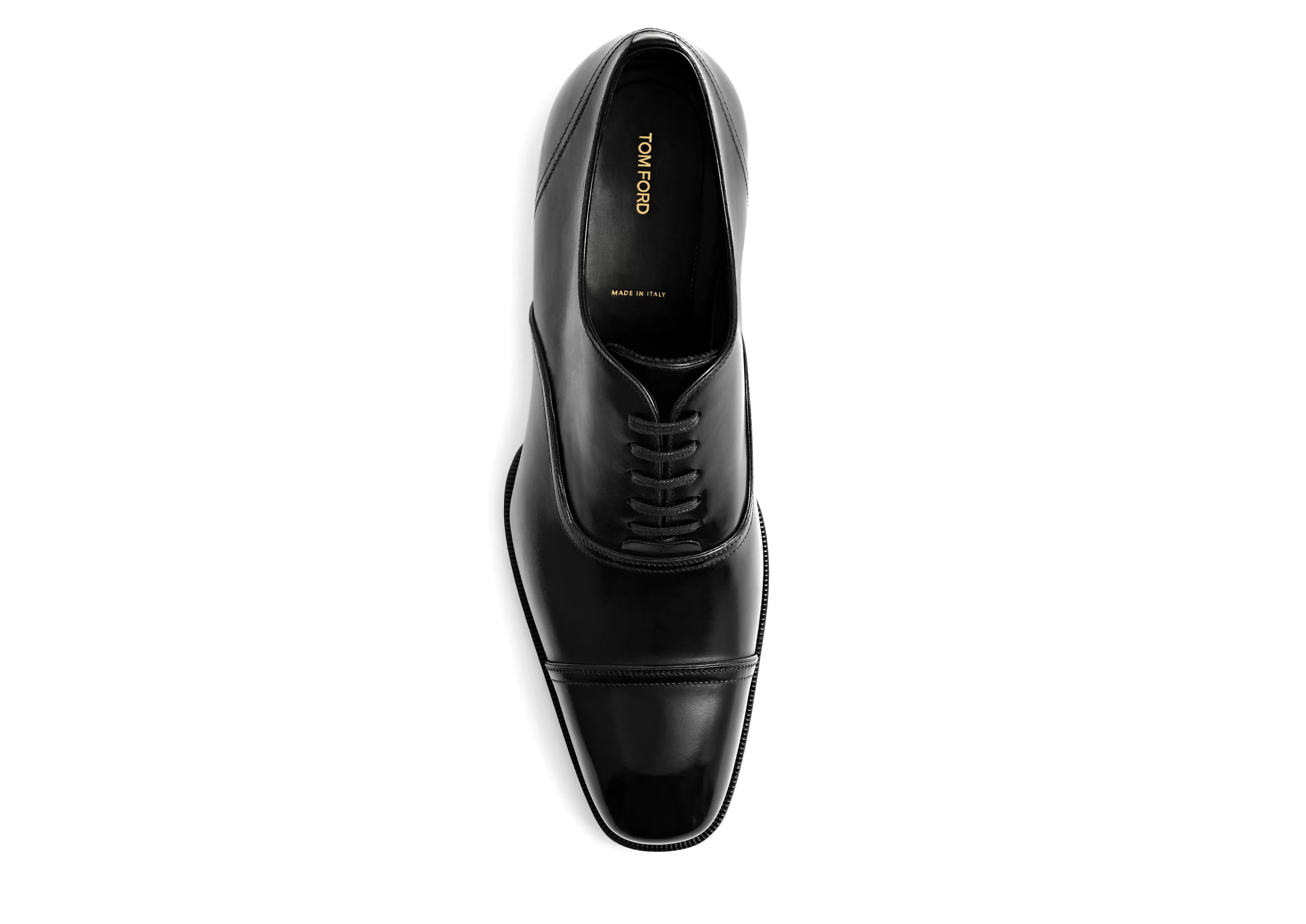 TOM FORD GIANNI LACE UP CAP TOE BLACK^MEN Lace-ups