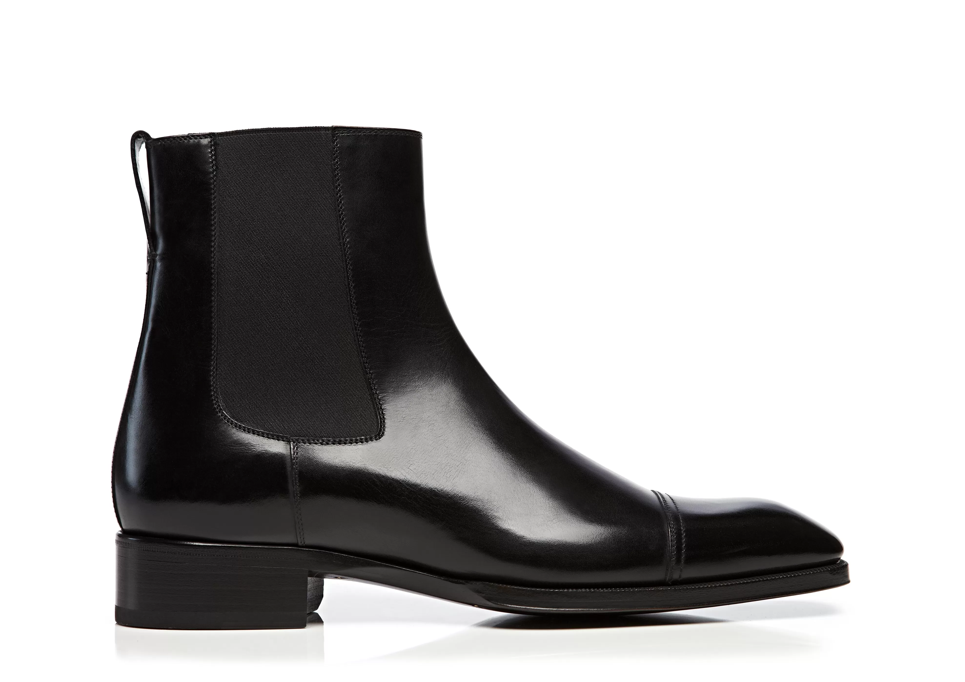 TOM FORD GIANNI LEATHER CAP TOE CHELSEA BOOT BLACK^MEN Boots